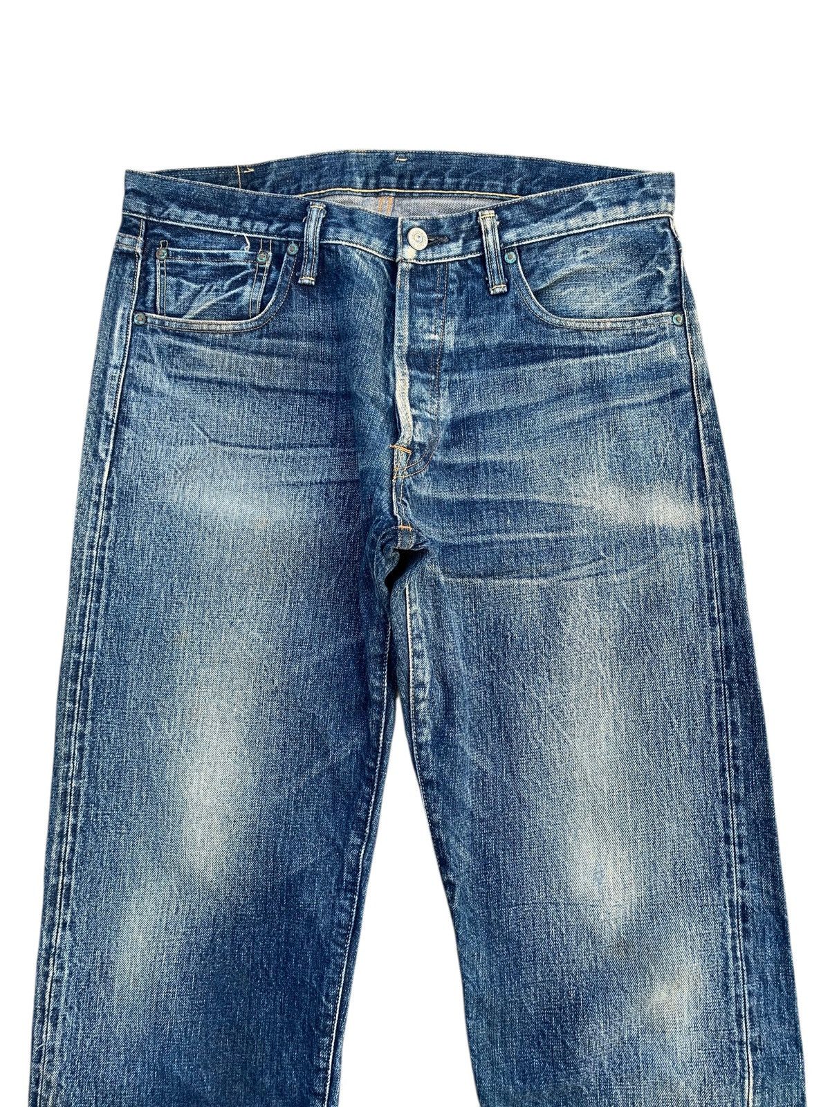 Kapital VINTAGE BURGUS PLUS SELVEDGE BUTTON FLY JAPANESE RAW DENIM Size US 32 / EU 48 - 6 Thumbnail