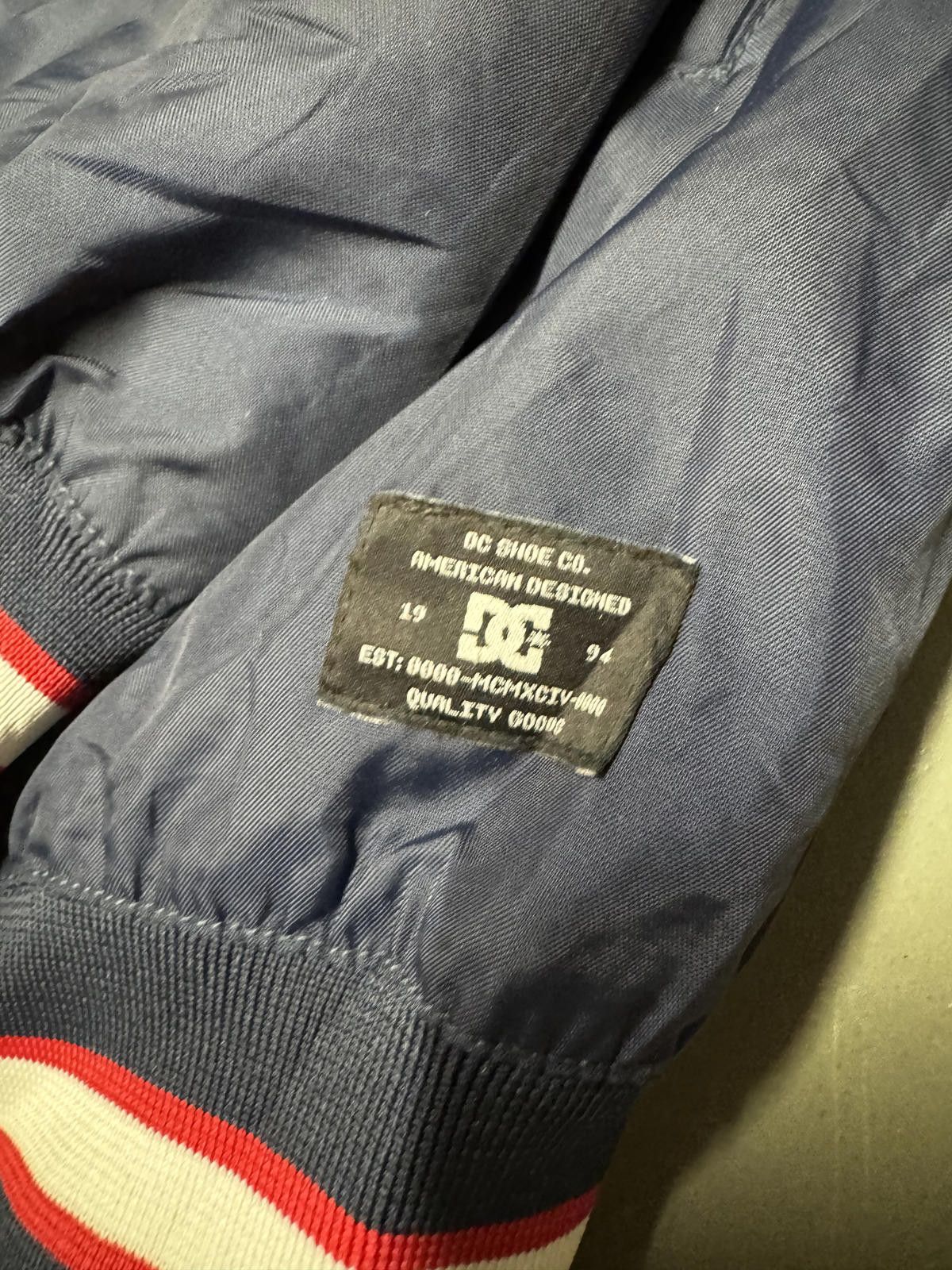 Designer DC Shoe Co. Vintage Hoodie Jacket - Navy Blue Size US L / EU 52-54 / 3 - 3 Thumbnail