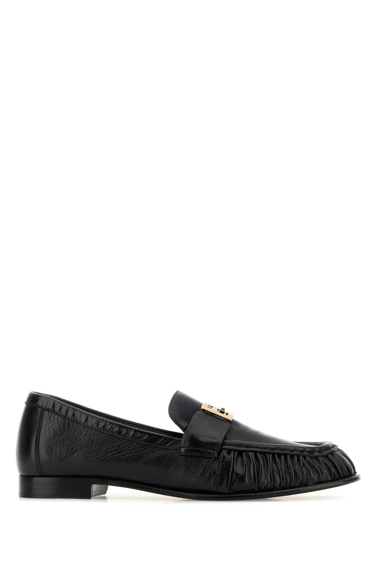 Fendi Black Nappa Leather Baguette Loafers Size US 8.5 / IT 38.5 - 1 Thumbnail