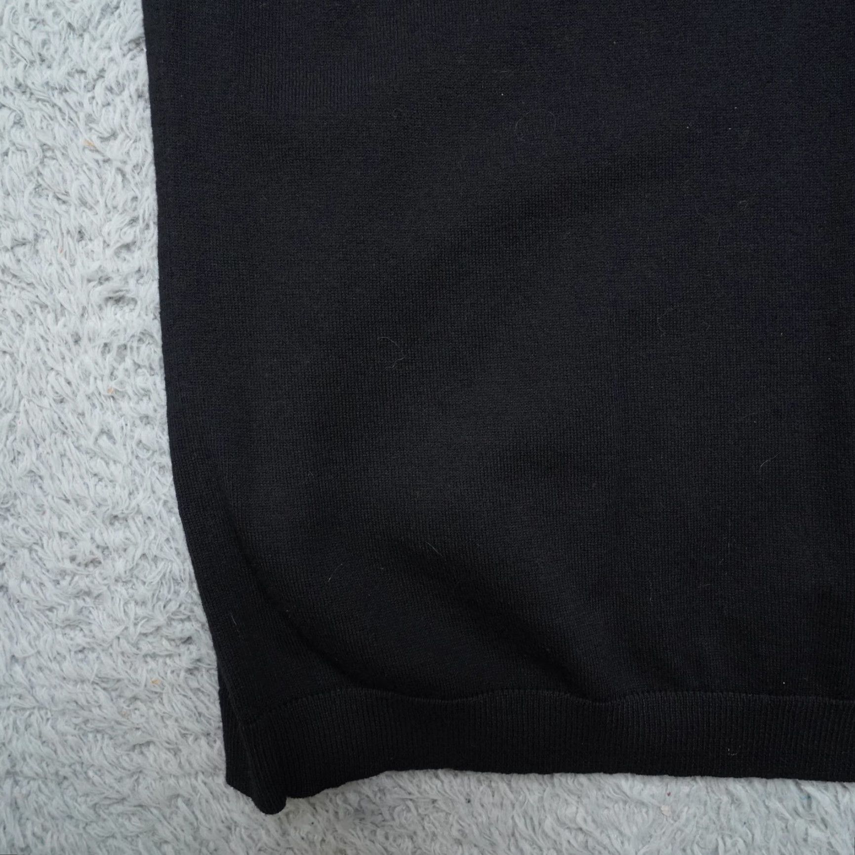 Talbots Talbots Knit Sweater Vest Womens L/XL Black Sleeveless Mock Neck Cable Knit Striped? No, Solid. Not sure. Size L / US 10 / IT 46 - 3 Thumbnail