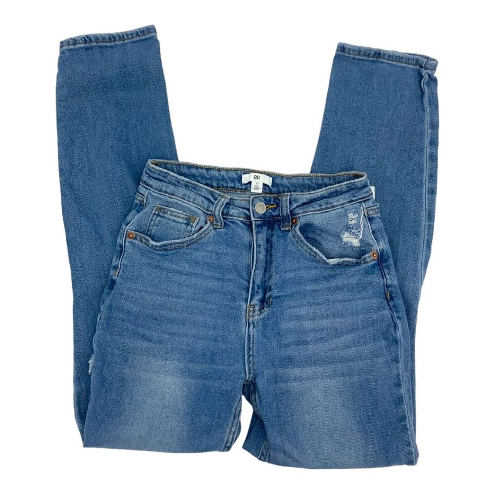 BP. BP Distressed Denim Ankle Jeans Sz 25 NWOT Size 25" / US 0 / IT 36 - 1 Thumbnail