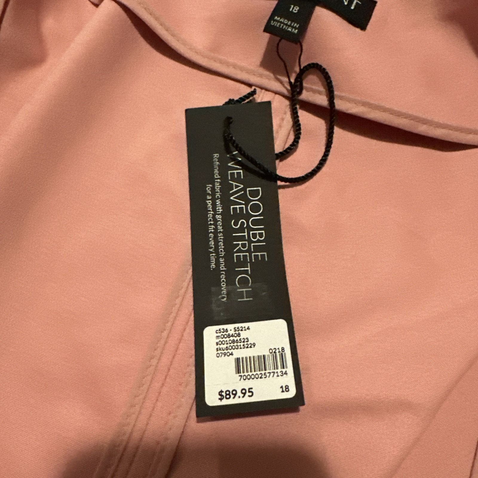 Other Lane Bryant Double Weave Stretch Jacket Blazer Pink 18 NWT Size XXL / US 16-18 / IT 52-54 - 7 Thumbnail