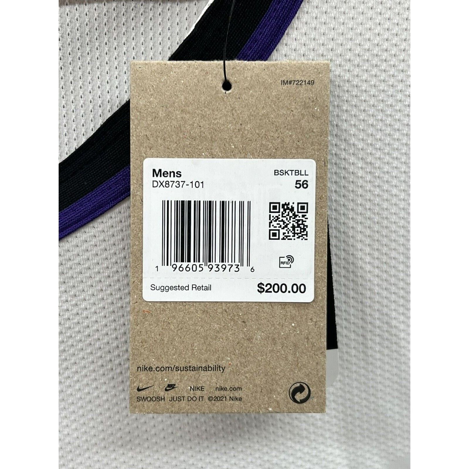 Nike Nike Kings Dri Fit ADV Sabonis Basketball Association Jersey Size US XXL / EU 58 / 5 - 4 Thumbnail