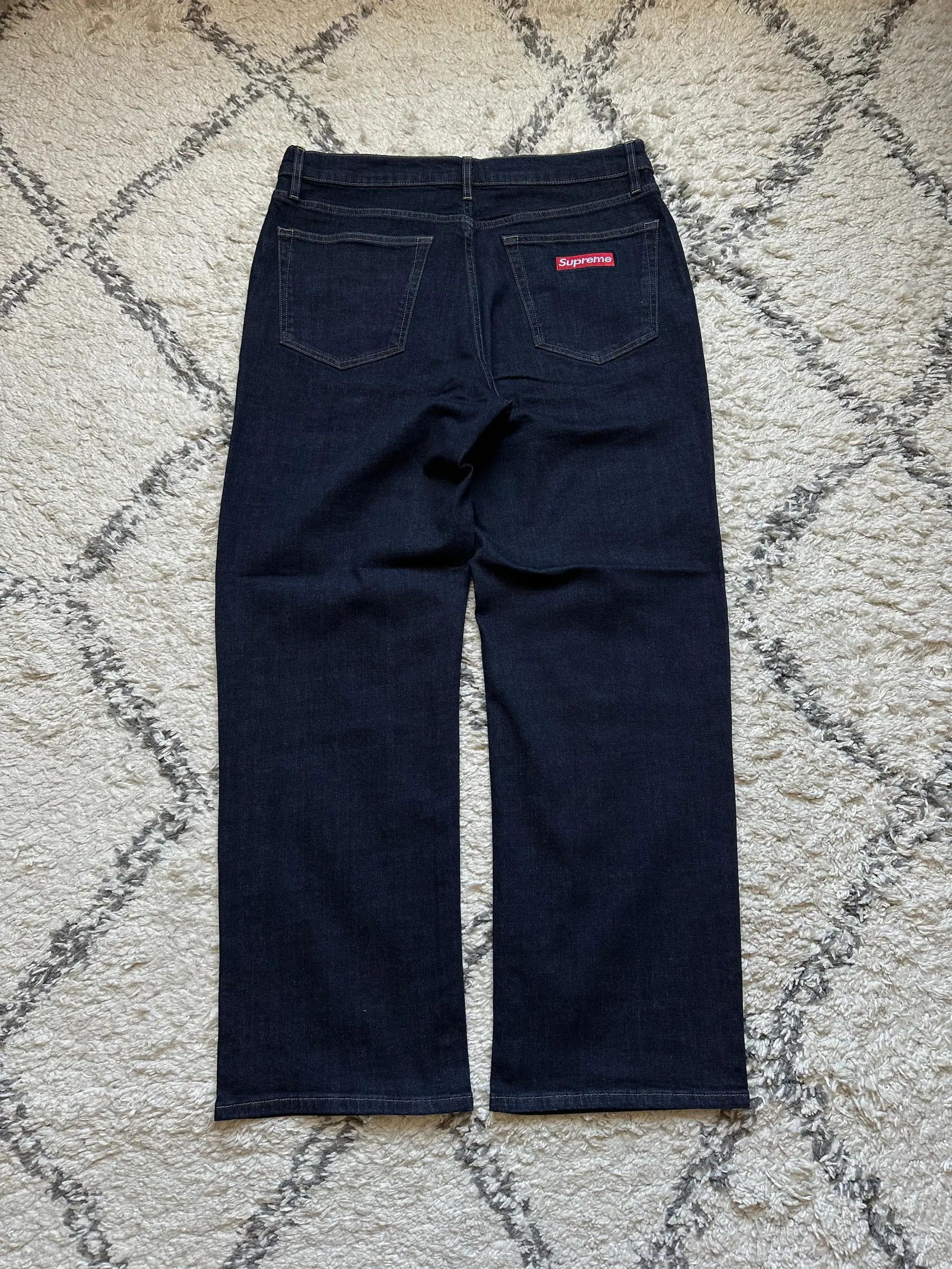 Supreme SUPREME HJR TROMPE L'OEIL LOOSE FIT JEAN BLUE | Grailed