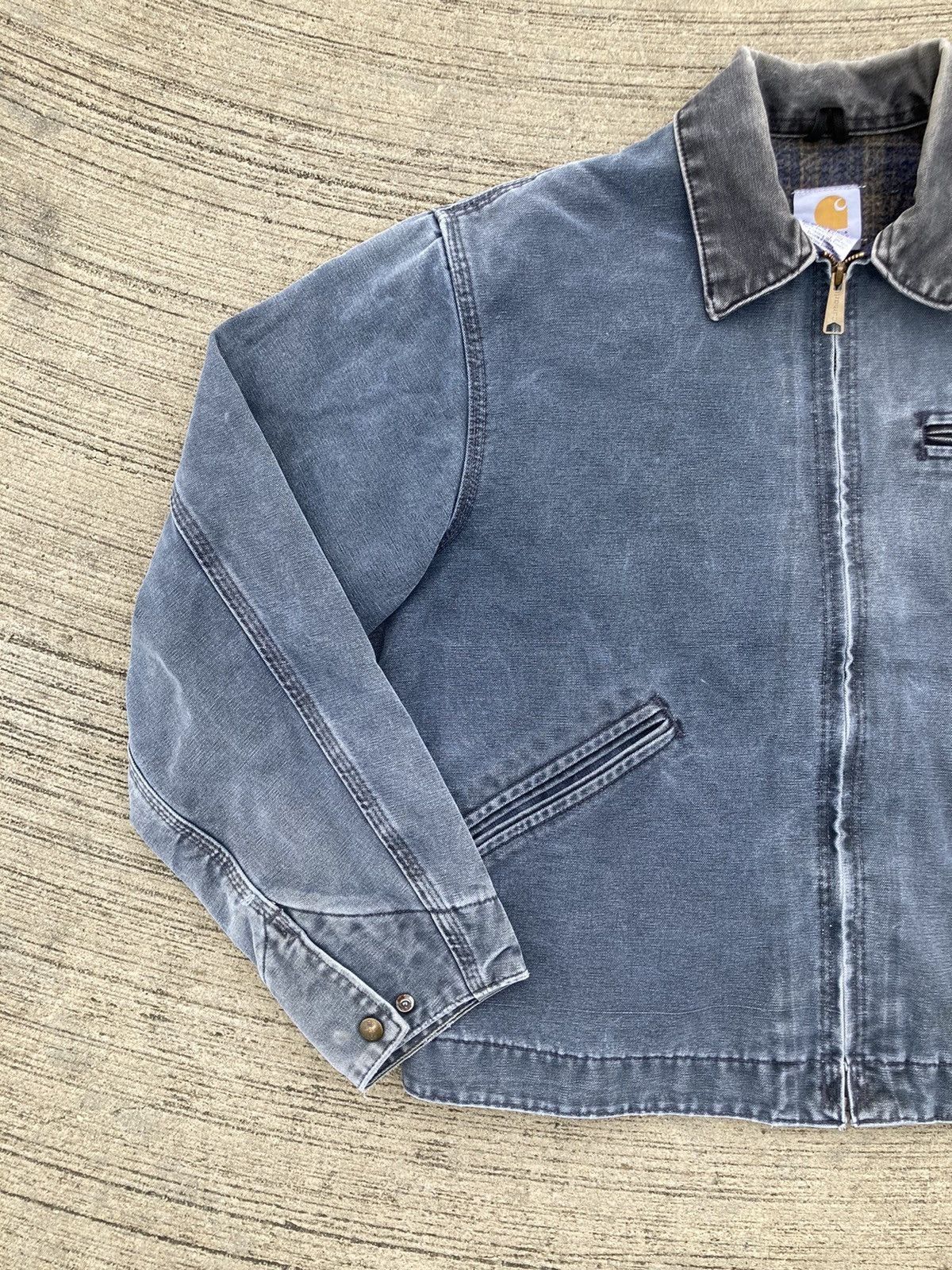 Carhartt Petrol Detroit Jacket Grey Cahartt Detroit Jacket J97 PTL Size US L / EU 52-54 / 3 - 2 Thumbnail