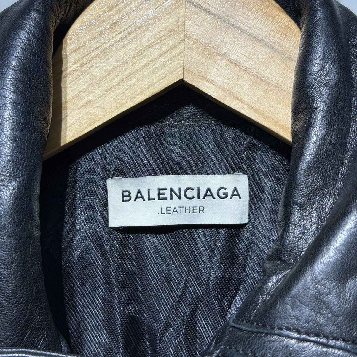 Balenciaga Balenciaga Lambskin Motorcycle Leather Jacket Size XS / US 0-2 / IT 36-38 - 3 Thumbnail