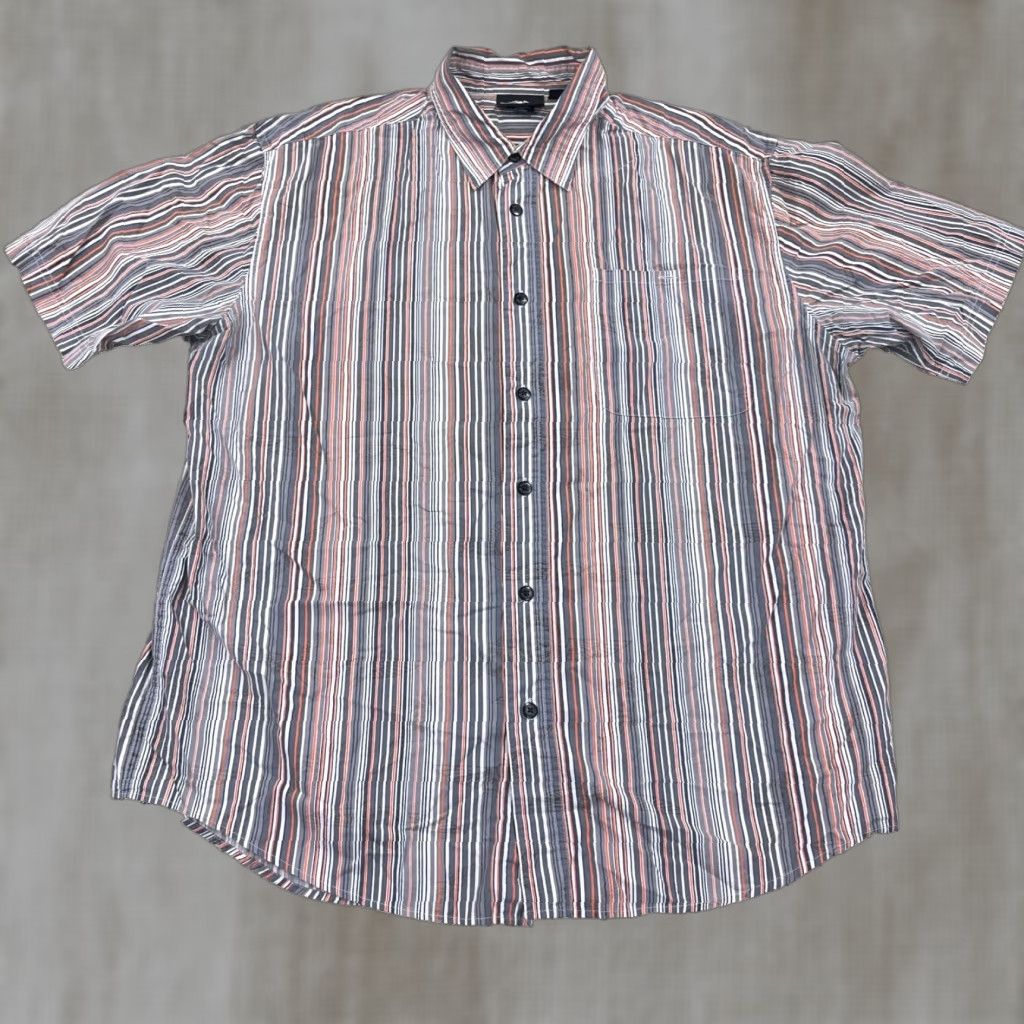 Harley Davidson Harley-Davidson Shirt Men XL Button-Up Striped Winged Skull Tencil Print AOP Y2K Size US XL / EU 56 / 4 - 1 Thumbnail