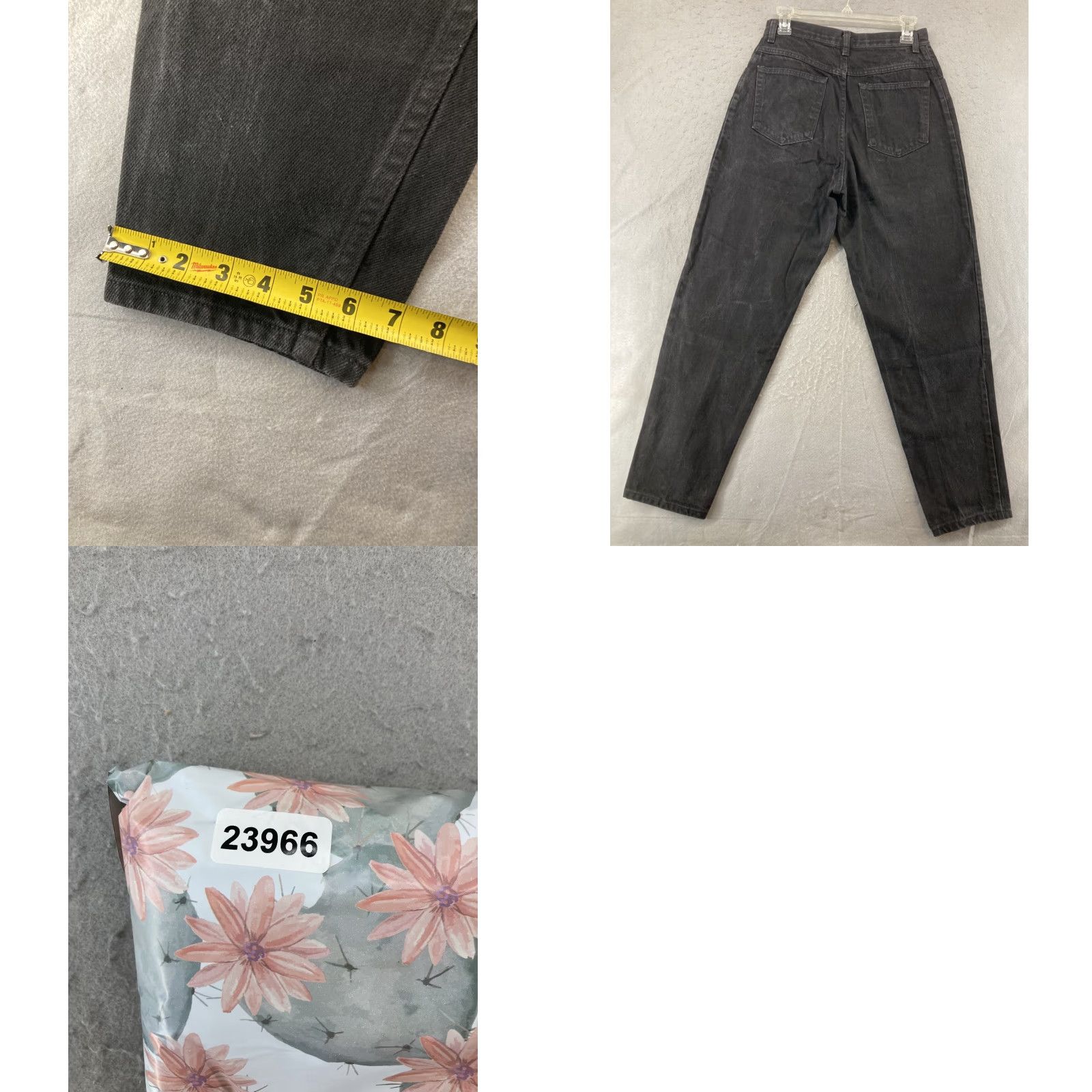 Wrangler VINTAGE VTG Wrangler Jeans Womens 12 Petite Black Relaxed Mom USA MADE Size 34" / US 12 / IT 48 - 8 Thumbnail