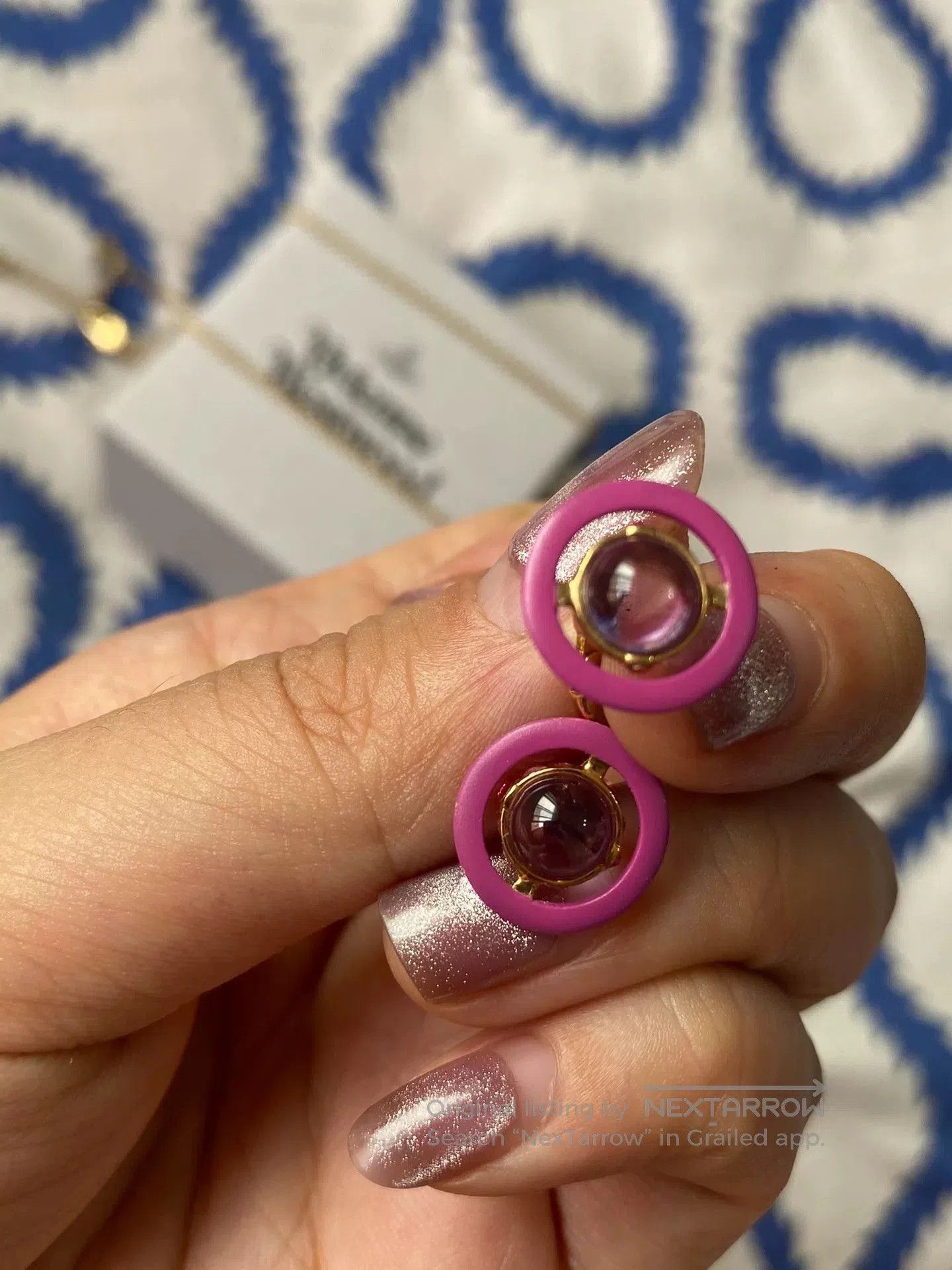 Vivienne Westwood Vivienne Westwood Purple Earrings. Size ONE SIZE - 2 Thumbnail