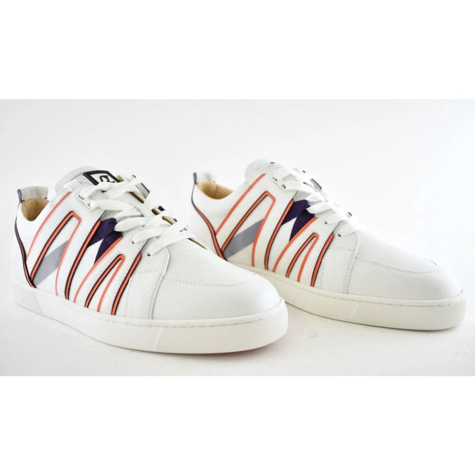 Christian Louboutin Christian Louboutin Men Vida Viva Flat Bianco White Orange Size US 13 / EU 46 - 5 Thumbnail