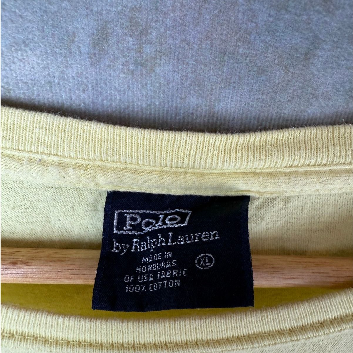 Polo Ralph Lauren × Vintage VTG 90s Polo Ralph Lauren T Shirt Mens Sz XL Yellow Pony Size US XL / EU 56 / 4 - 4 Thumbnail