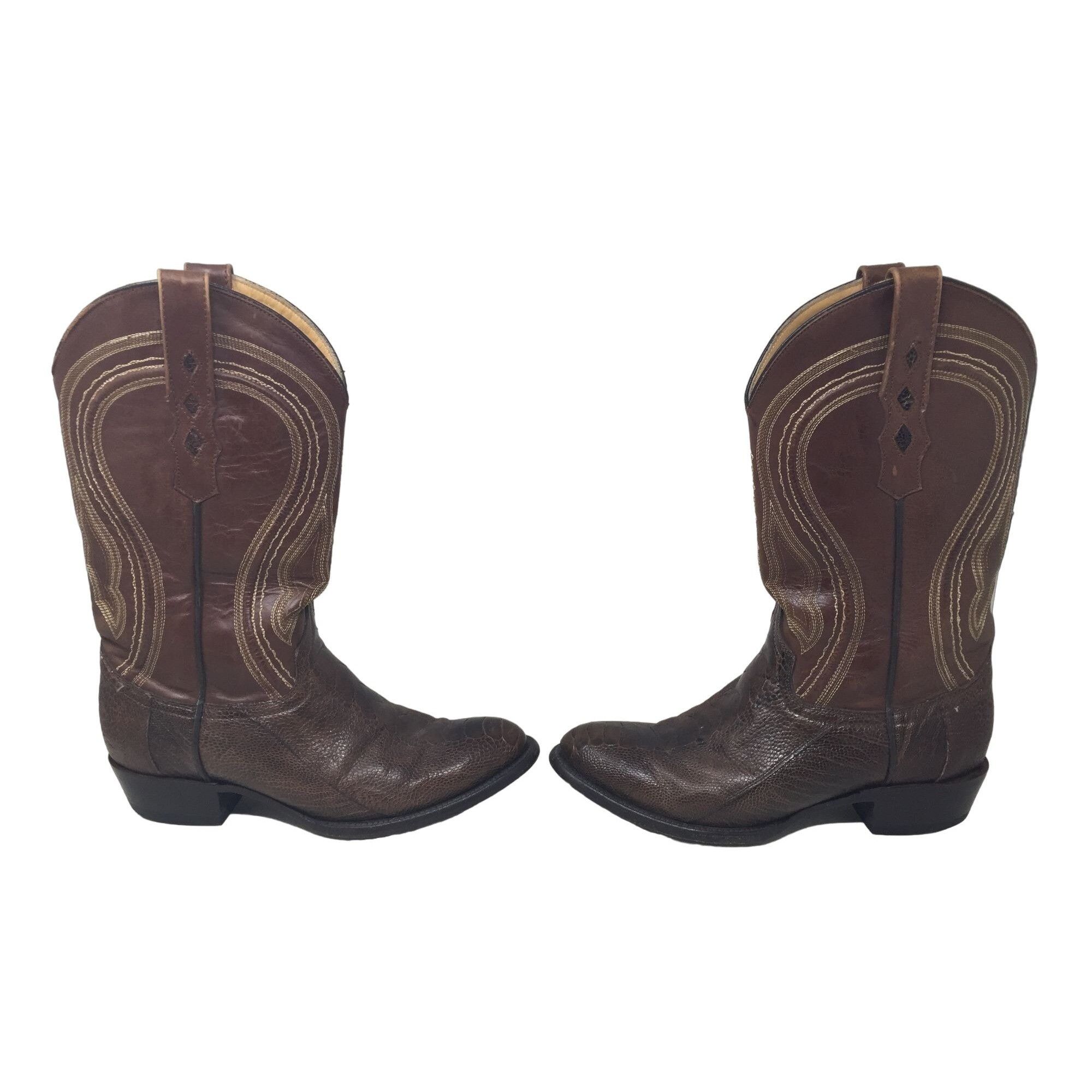 Other Vaccari Brown Snakeskin Leather Cowboy Boots USA 8 EE Size US 8 / EU 41 - 8 Thumbnail