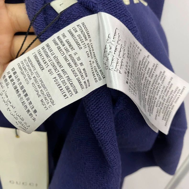 Gucci Gucci Rabbit embroidered blue sweatshirt 2502-Nextarrow Size US L / EU 52-54 / 3 - 7 Thumbnail