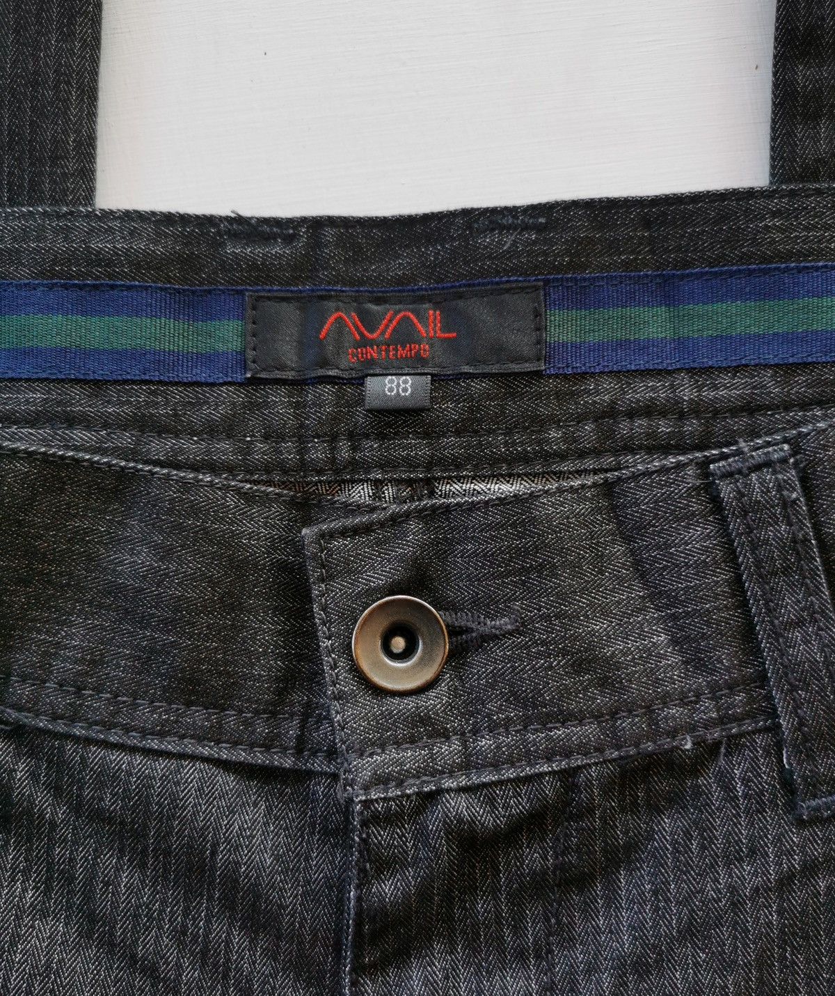 Japanese Brand Avail Japan Striped Zipper Cargo Pants Size US 33 - 7 Thumbnail