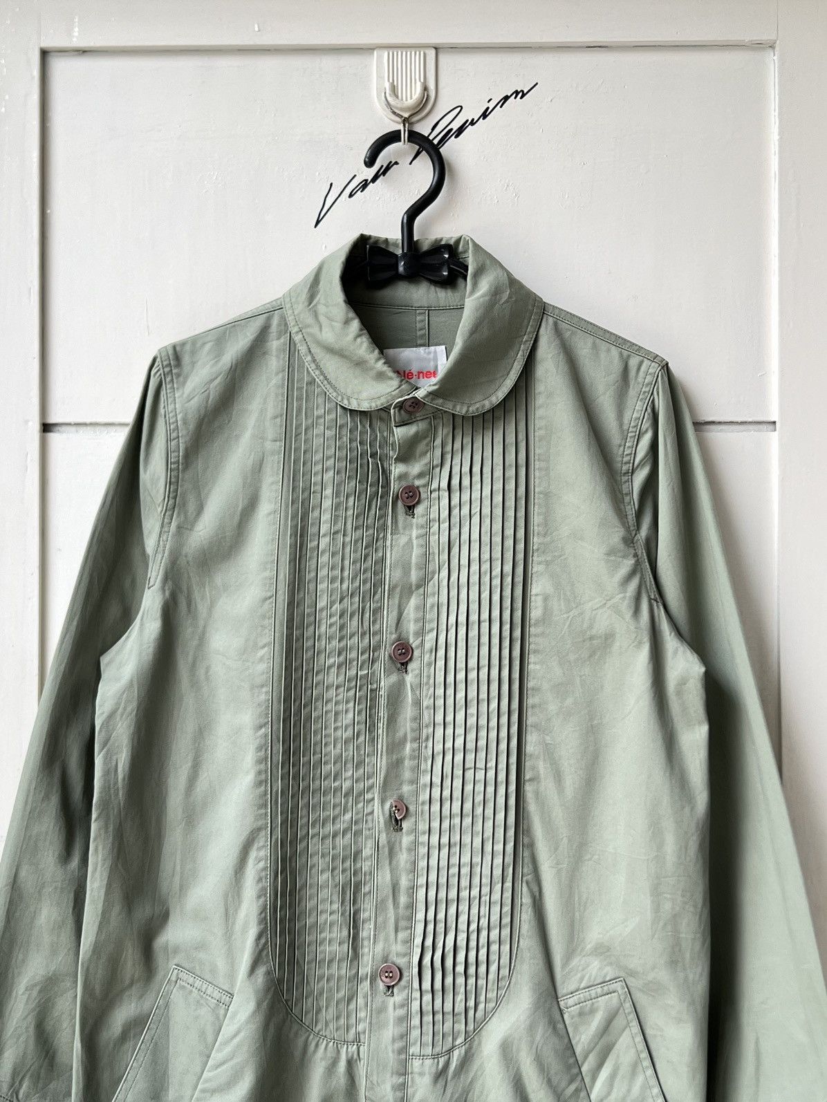 Ne-Net NE-NET Issey miyake Green Shirt Size US S / EU 44-46 / 1 - 11 Thumbnail