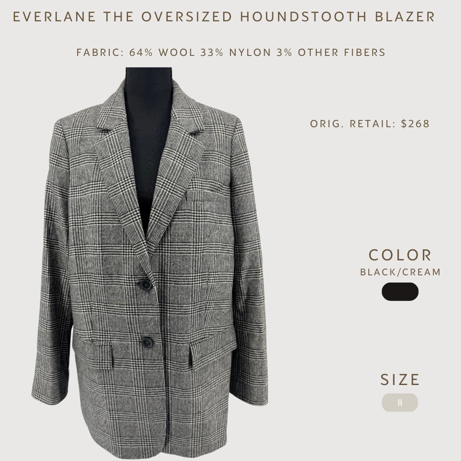 Everlane Everlane Houndstooth Blazer 8 Quiet Luxury Size M / US 6-8 / IT 42-44 - 2 Thumbnail