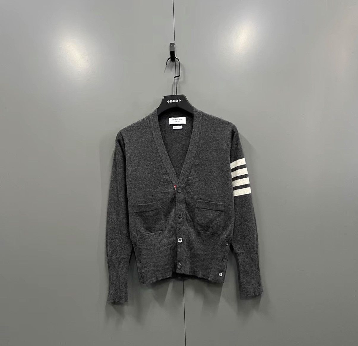 Thom Browne Thom Browne Classic Four-Stripe Knit Cardigan J41 Size S / US 4 / IT 40 - 1 Thumbnail