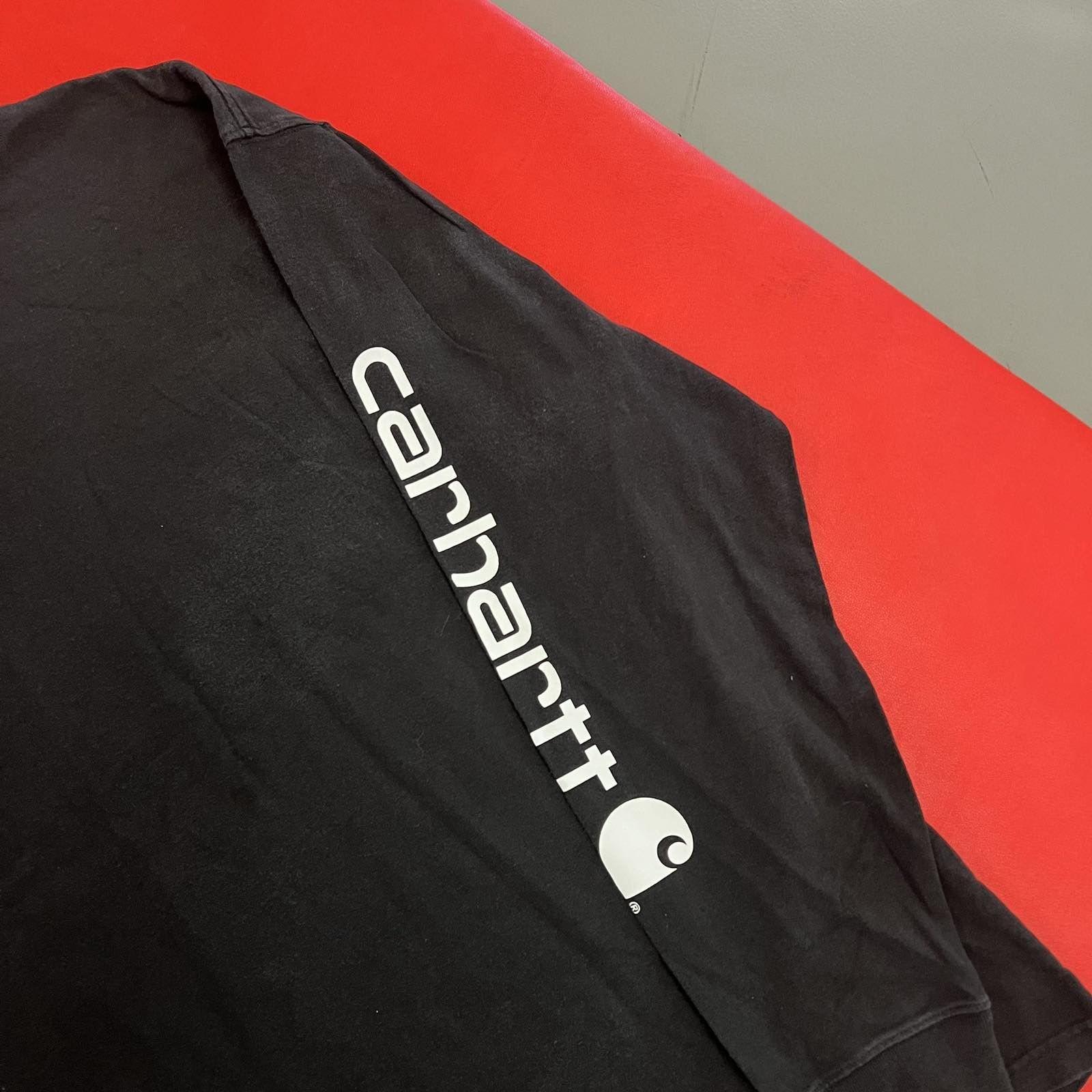 Carhartt × Carhartt Wip Vintage Carhartt Big Logo Printed Longsleve Tee T-shirt Size US XXL / EU 58 / 5 - 3 Thumbnail
