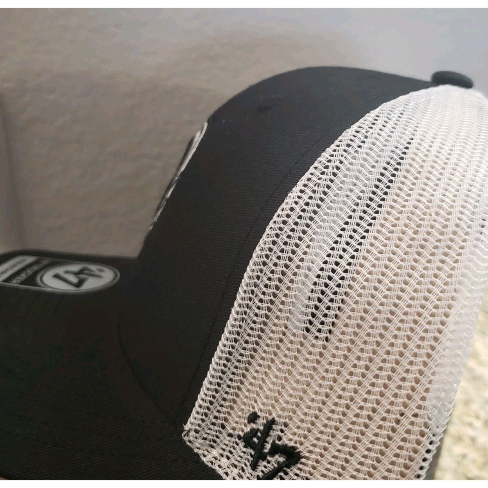 47 Brooklyn Nets Hat Cap 47 Trucker Mesh Snapback Snap 47 Brand Size ONE SIZE - 4 Thumbnail
