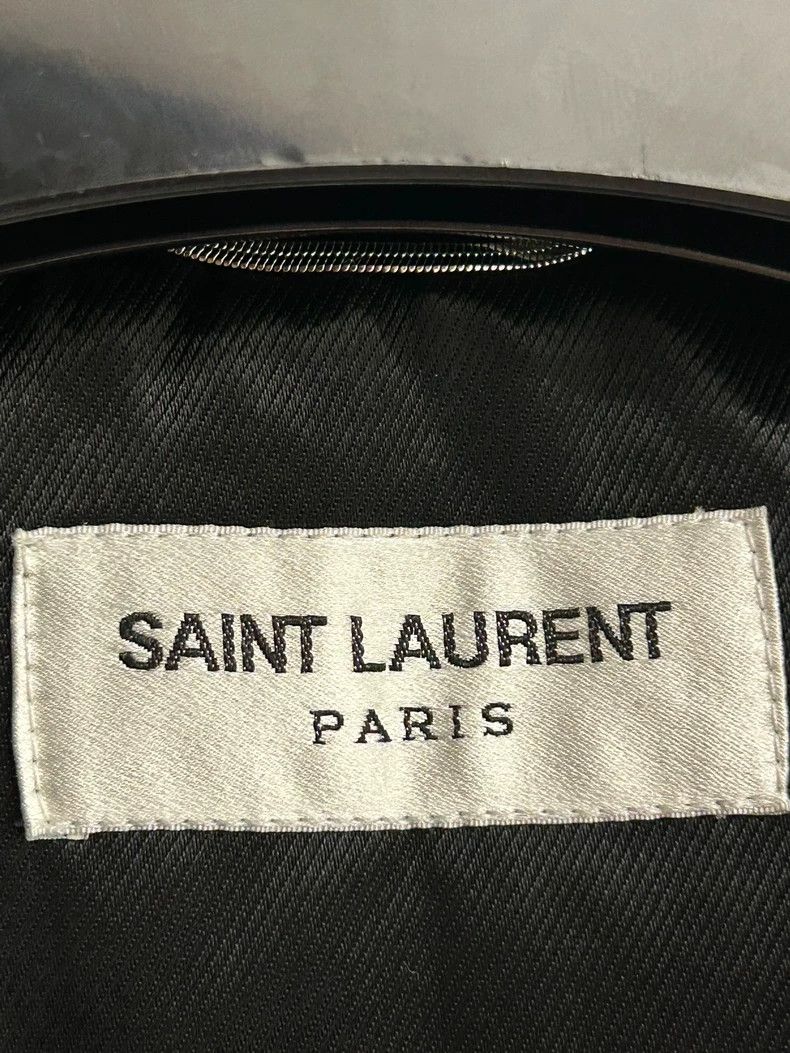 Saint Laurent Paris saint laurent paris20 FW motorcycle sheepskin lo1 jacket 25 Size US M / EU 48-50 / 2 - 2 Thumbnail