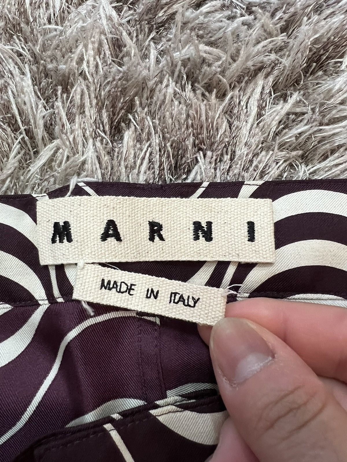 Marni [46IT] MARNI wave pattern silk pants Size US 31 - 6 Thumbnail