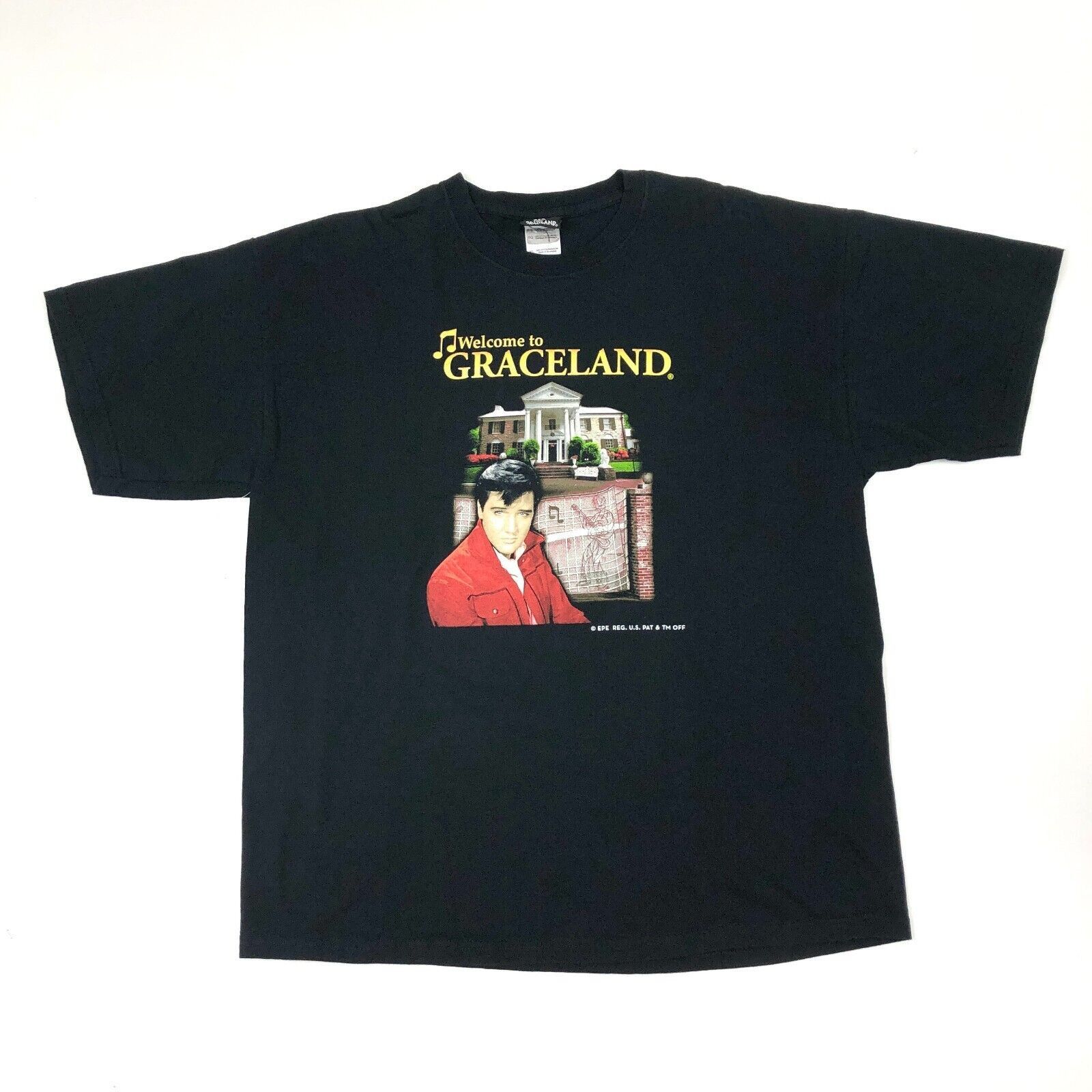 Vintage Elvis Welcome To Graceland Museum House Tour Tee Size XL B3 Size US XL / EU 56 / 4 - 1 Thumbnail