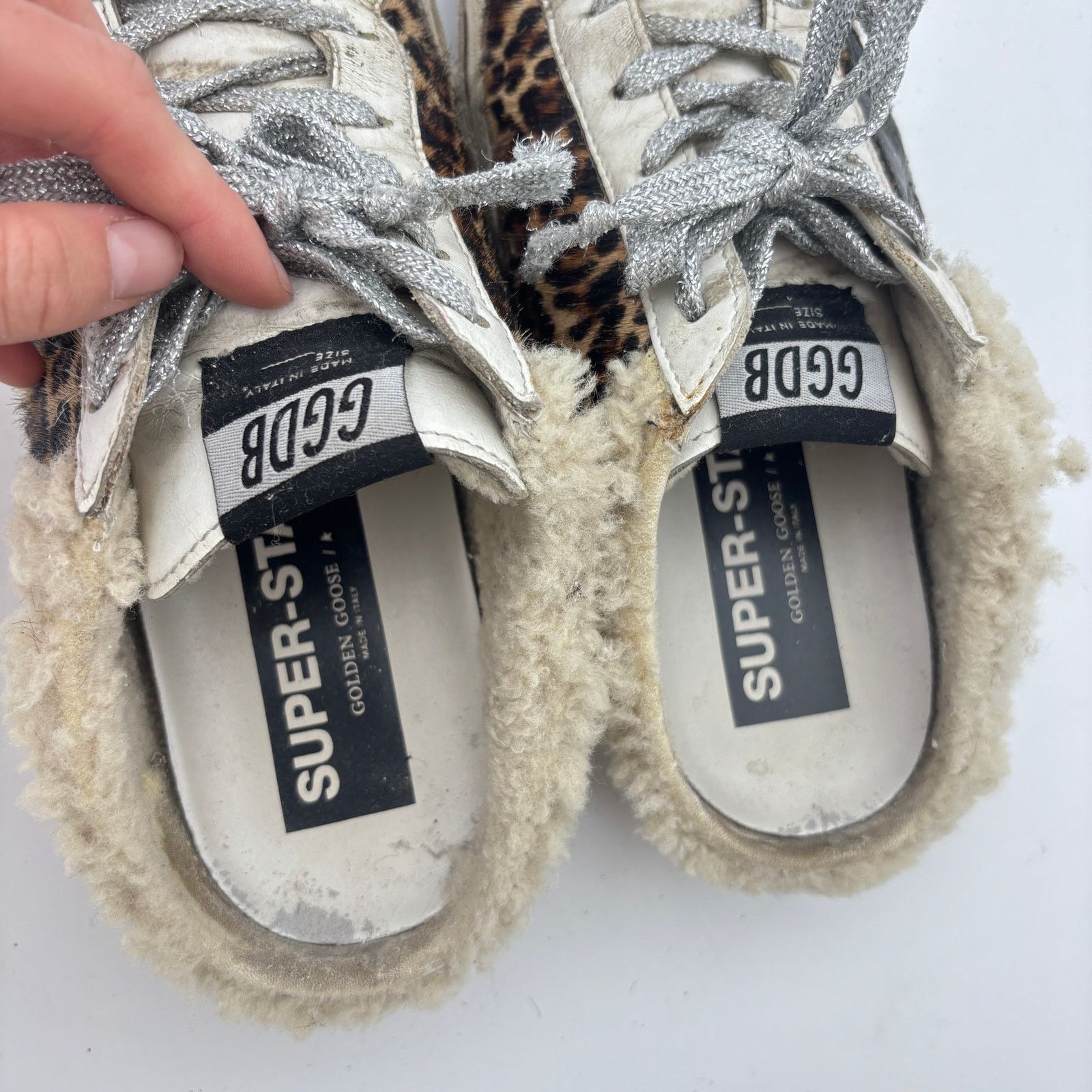 Golden Goose Golden Goose Superstar Sabot Slides Shearling Lined 37 Size US 7 / IT 37 - 9 Thumbnail