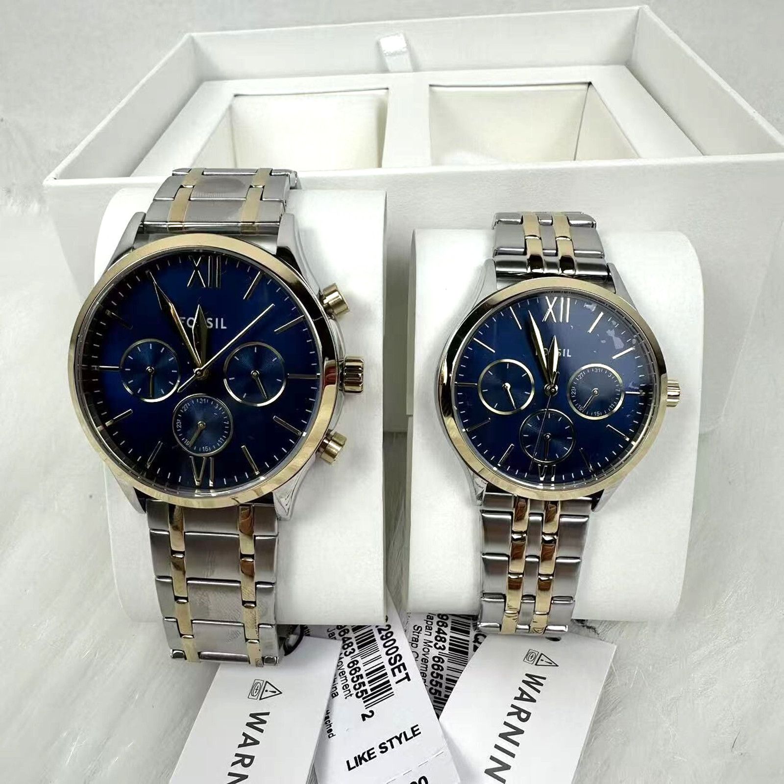 Fossil Fossil Fenmore Multifunction Two-Tone Stainless Steel Watch Size ONE SIZE - 1 Thumbnail