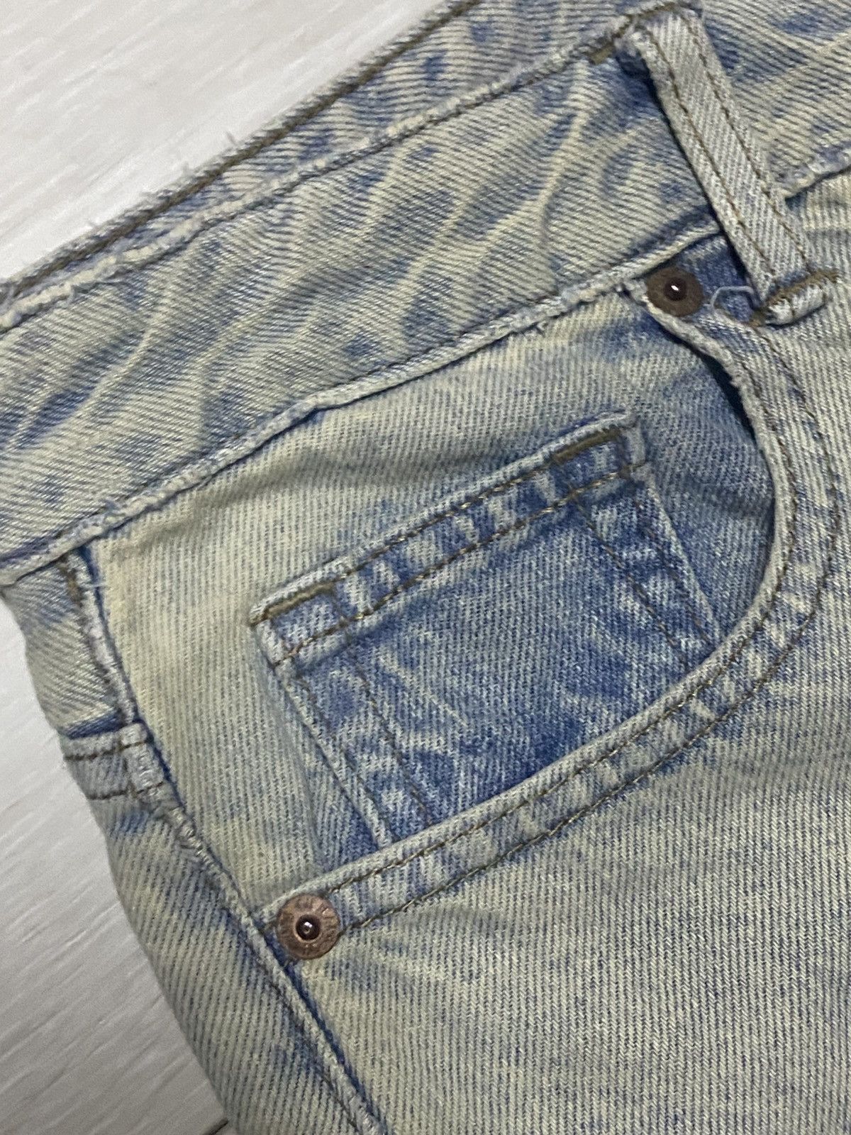 GU Vintage gu denim distressed Baggy Jeans Size US 29 - 9 Thumbnail
