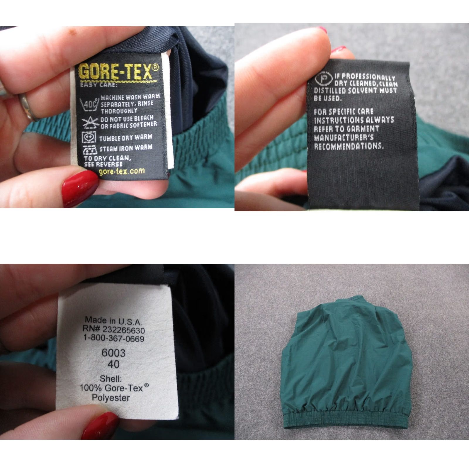 Vintage VINTAGE Zero Restriction Vest Jacket Mens L Green Gore-Tex Golf USA Made 90s Size US L / EU 52-54 / 3 - 8 Thumbnail