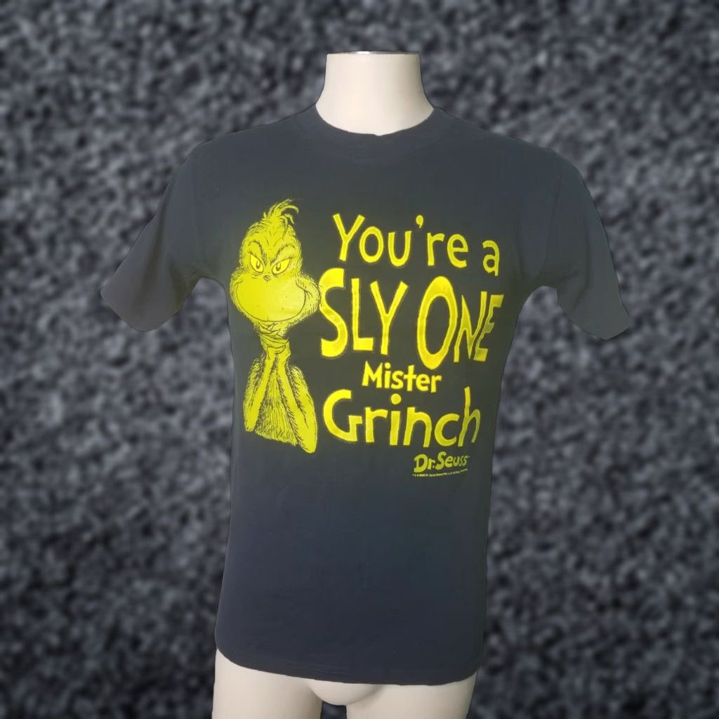 Etro Retro Grinch Dr. Seuss T Shirt Mens S Blue 2008 Christmas Graphic Tee Crew Neck Short Sleeve Wear With All Seasons Pattern Solid Size US S / EU 44-46 / 1 - 1 Thumbnail