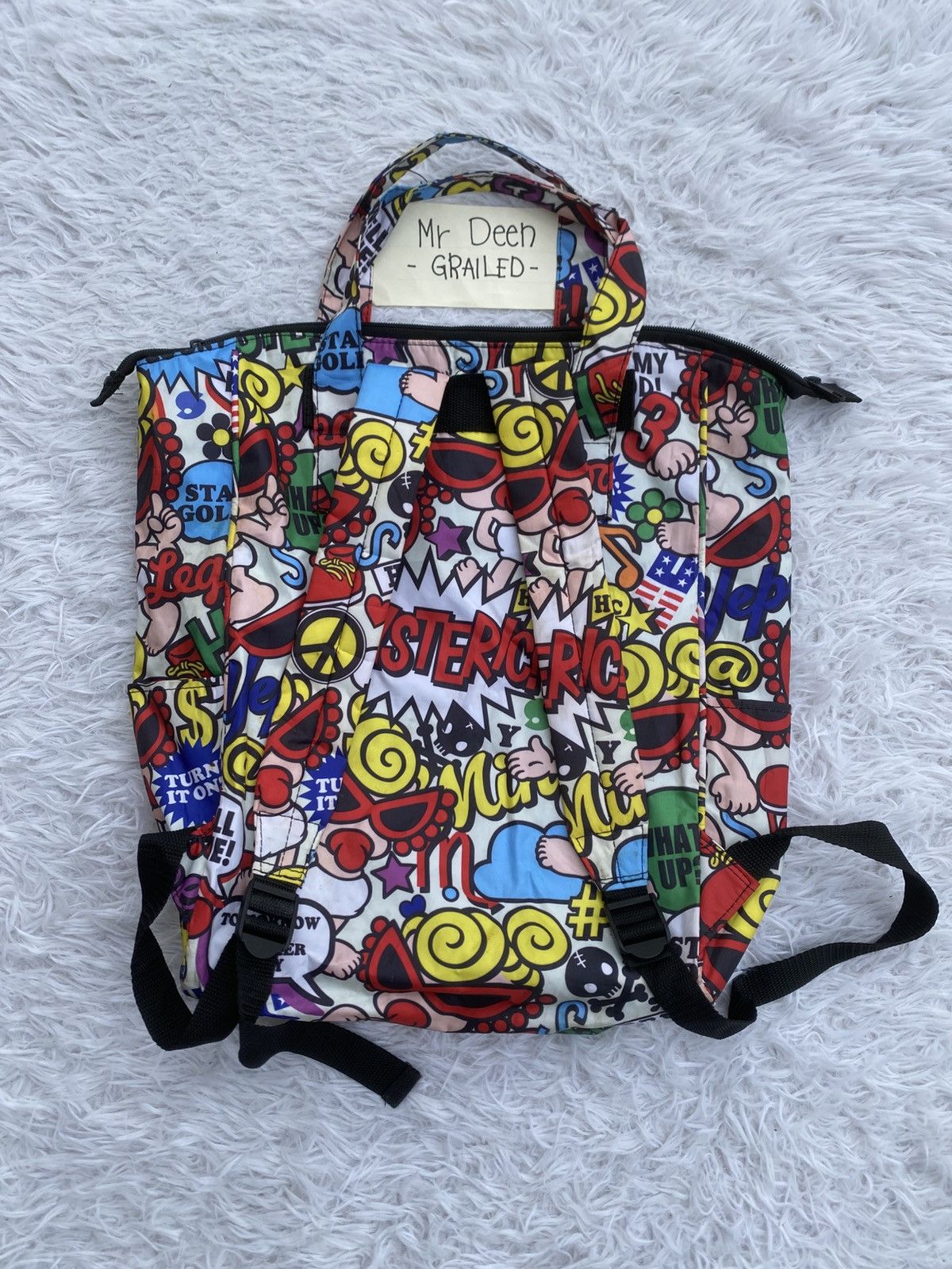 Hysteric Glamour Rare Hysteric Glamour All Over Print Day Bag Pack Size ONE SIZE - 6 Thumbnail