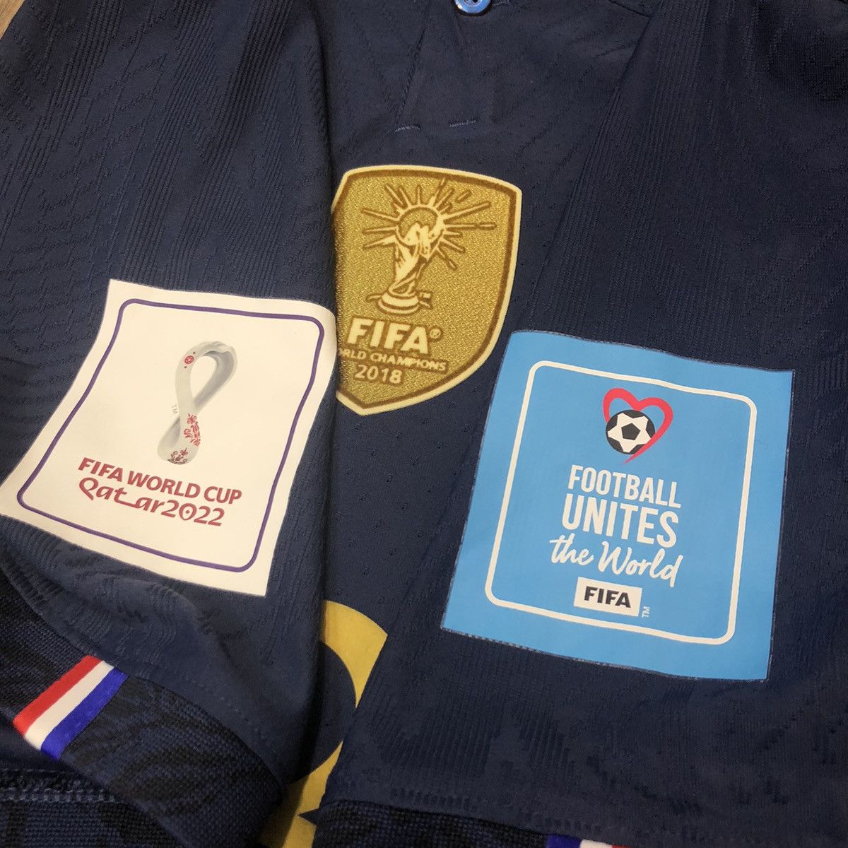 Nike France World Cup 2022 player issue home shirt #3 Disasi Size US XL / EU 56 / 4 - 6 Thumbnail