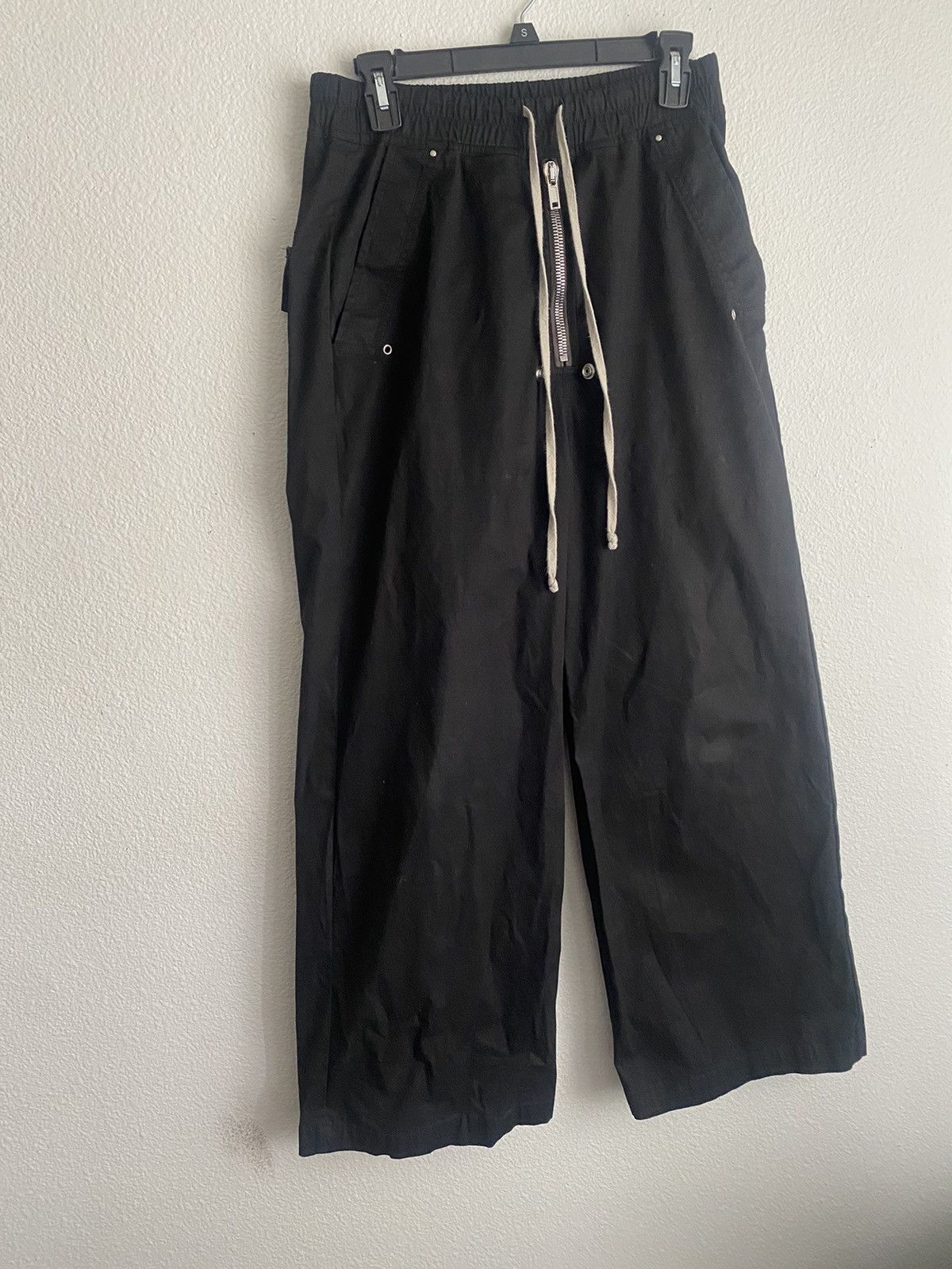 Pre-owned Rick Owens Fw22 Strobe Geth Bela Trousers In Black
