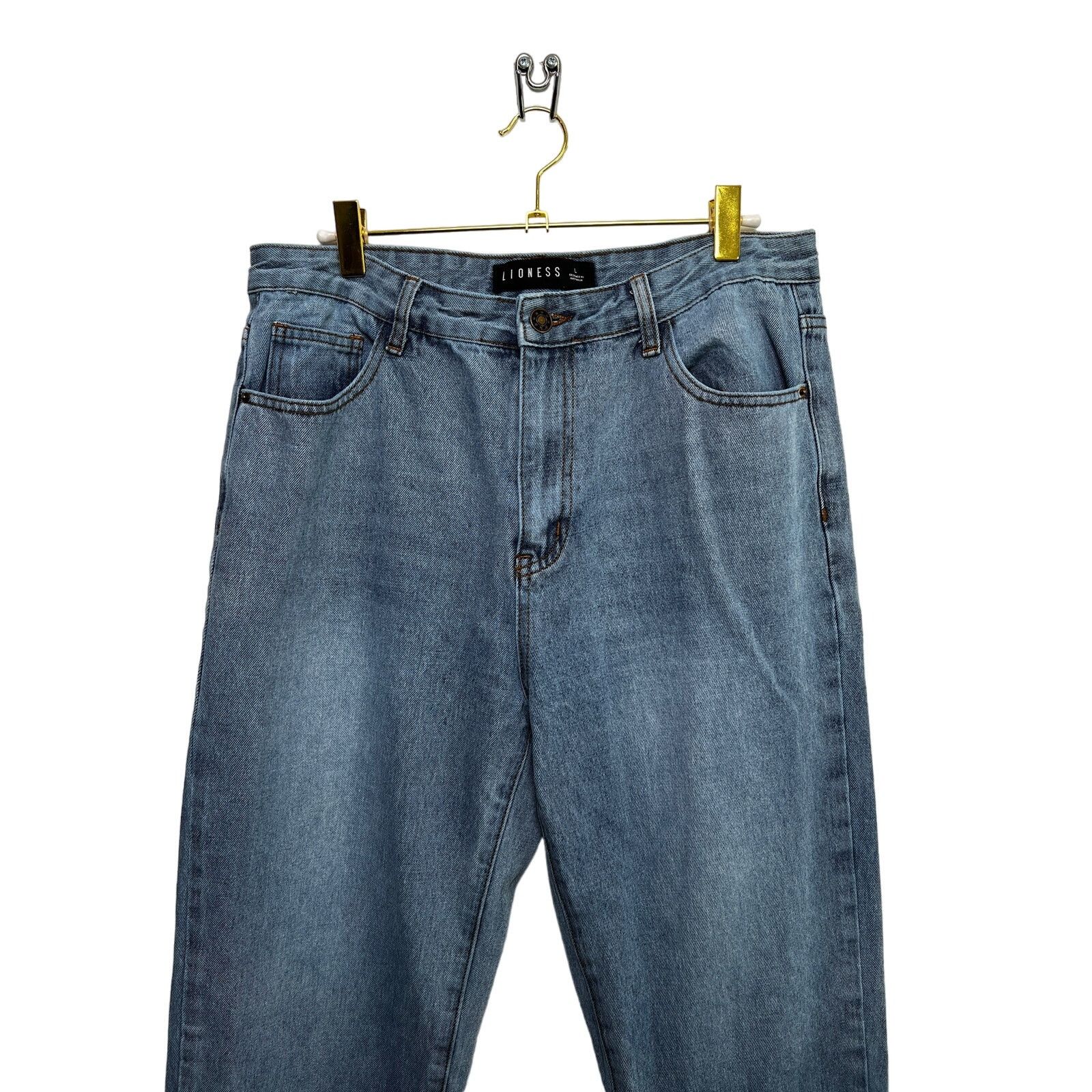 Lioness Lioness Side Slit Straight Leg Jeans/L Size 30" / US 8 / IT 44 - 3 Thumbnail