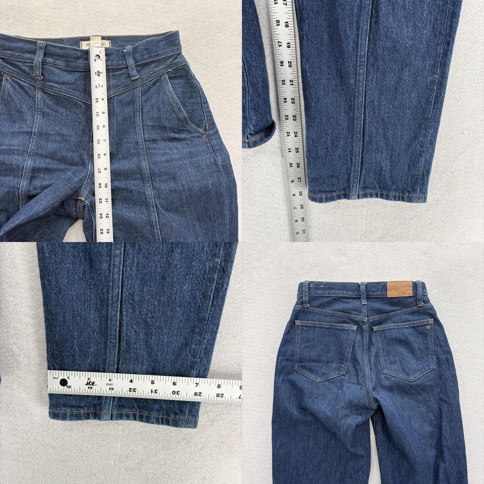 Madewell VINTAGE Madewell The Perfect Vintage Straight Jeans Women's 25 Blue High Rise Denim Y2K Straight Jeans Womens Size 42" / US 20 - 8 Thumbnail
