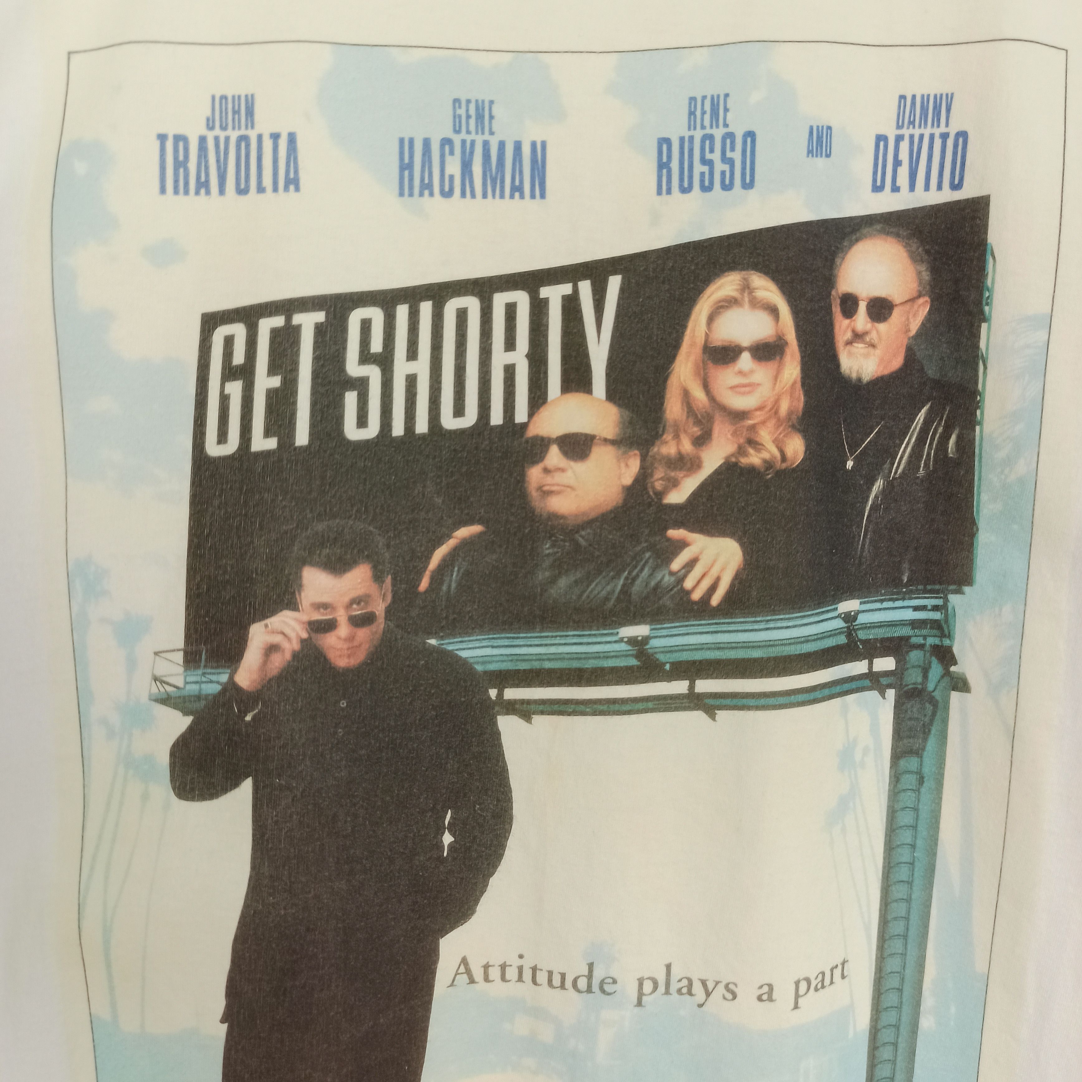 Jerzees Vintage 90s Get Shorty Movie Tshirt Tag JerZees Size US XL / EU 56 / 4 - 3 Thumbnail