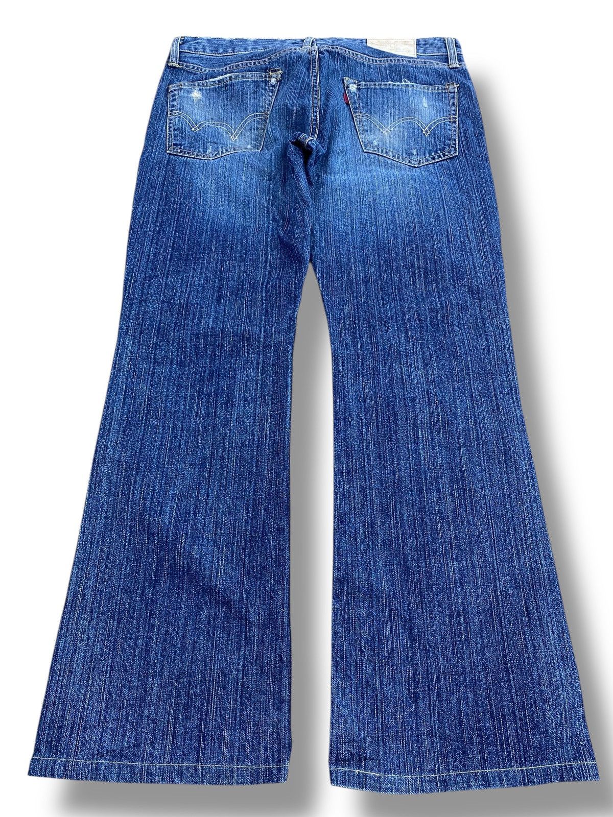 Edwin Edwin Acid Blue Wash Style Distressed Jeans Size US 33 - 3 Thumbnail