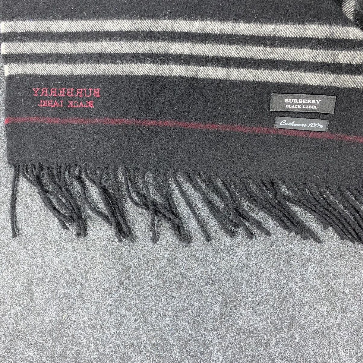 Burberry × Vintage Burberry Black Label Scarf # Muffler # Neckwear # D239 Size ONE SIZE - 3 Thumbnail