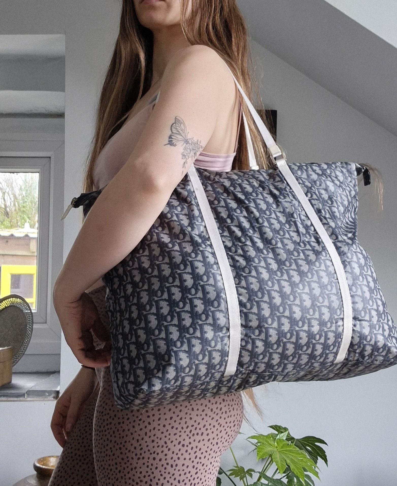 Dior Dior Monogram Trotter Print XL Tote Bag Size ONE SIZE - 6 Thumbnail