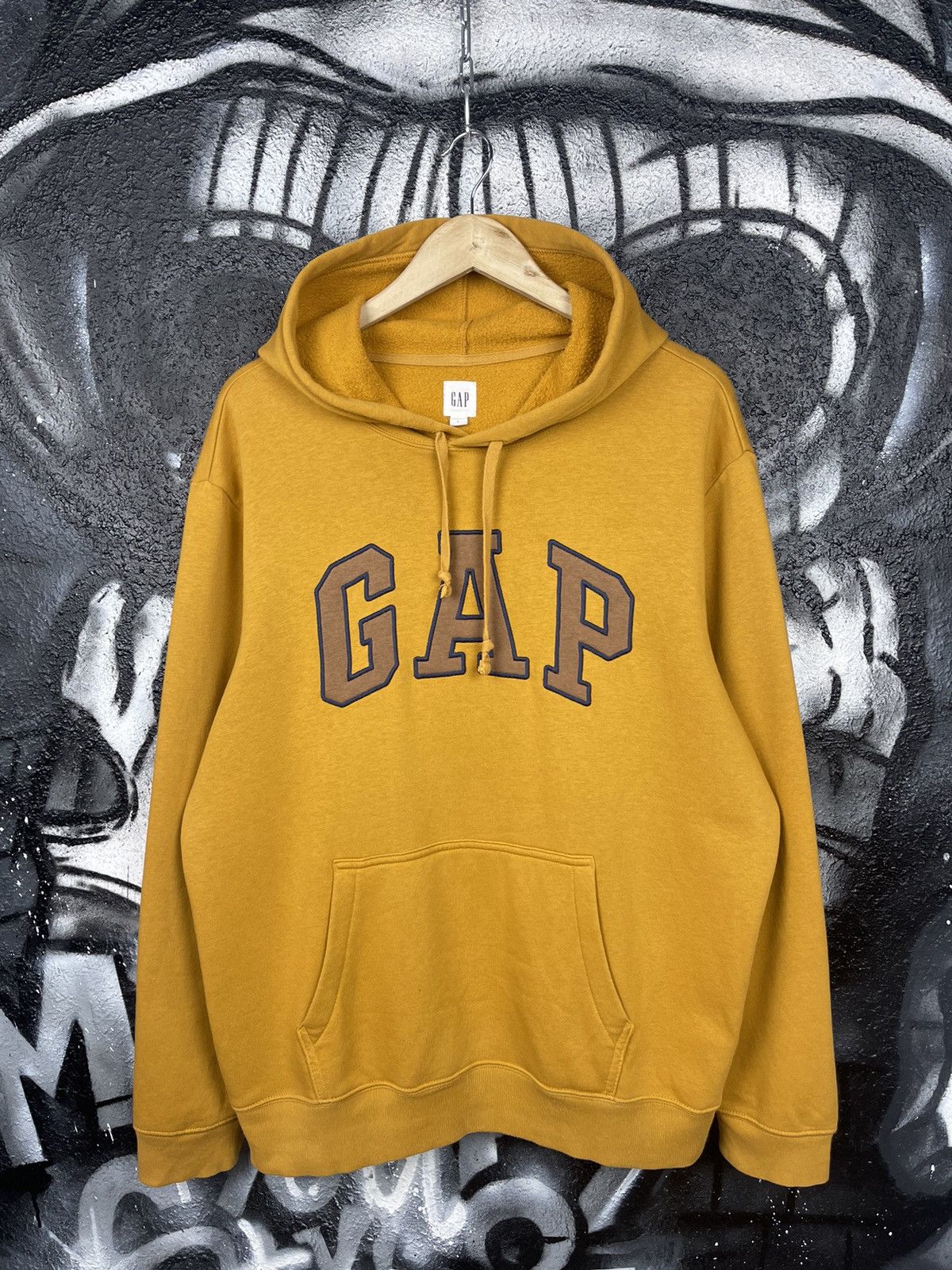 Gap GAP Cotton Mustard Hoodie Embroidered Logo Men’s Size L Size US L / EU 52-54 / 3 - 3 Thumbnail