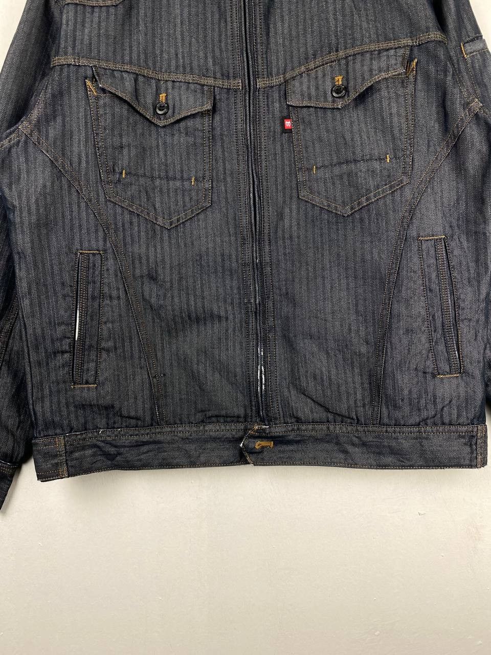 Japanese Brand burtle japanese brand worker herringbone jacket nice design Size US L / EU 52-54 / 3 - 3 Thumbnail
