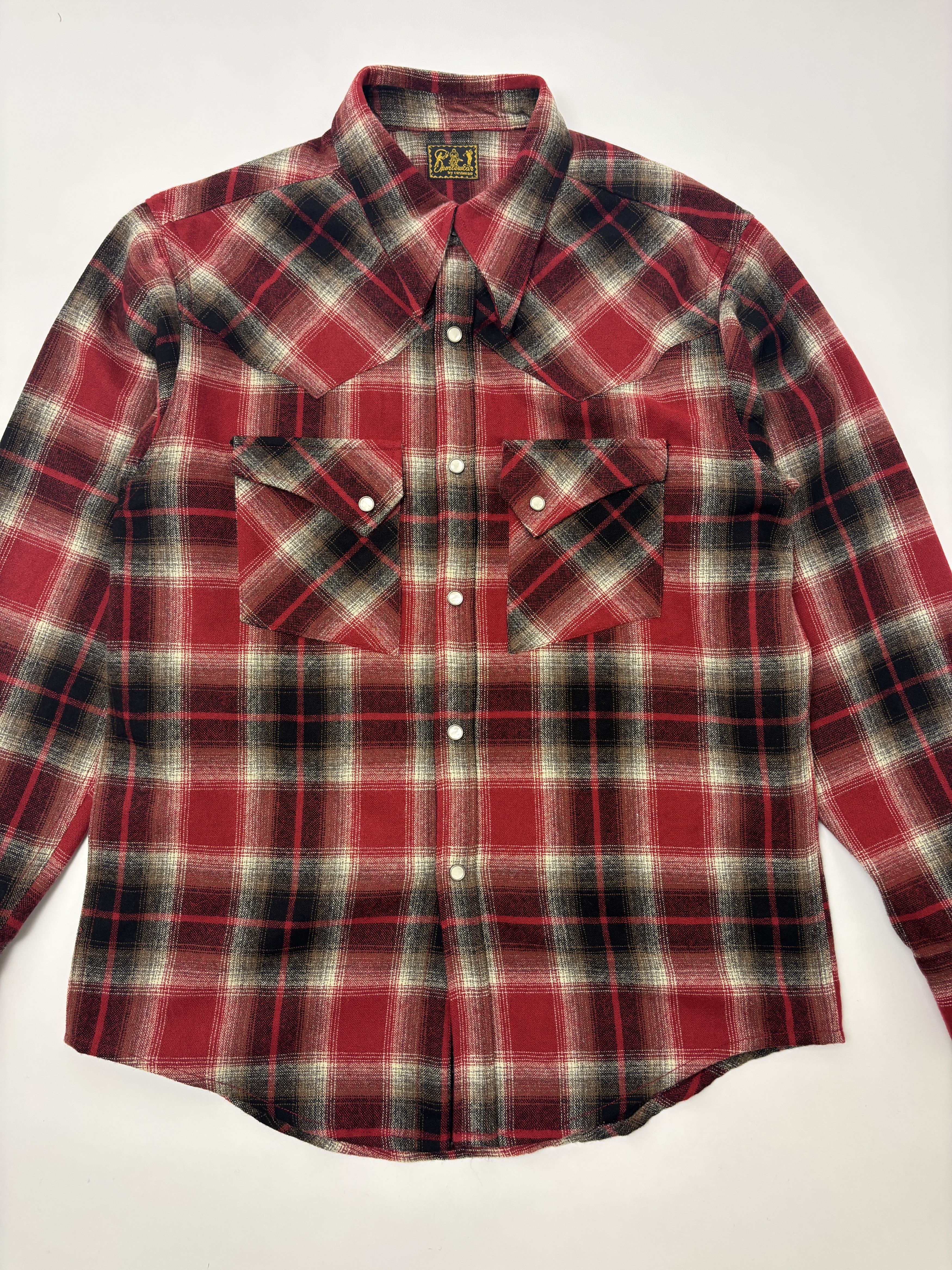 Cushman Cushman Wool Plaid Western Shirt Size US XL / EU 56 / 4 - 2 Thumbnail