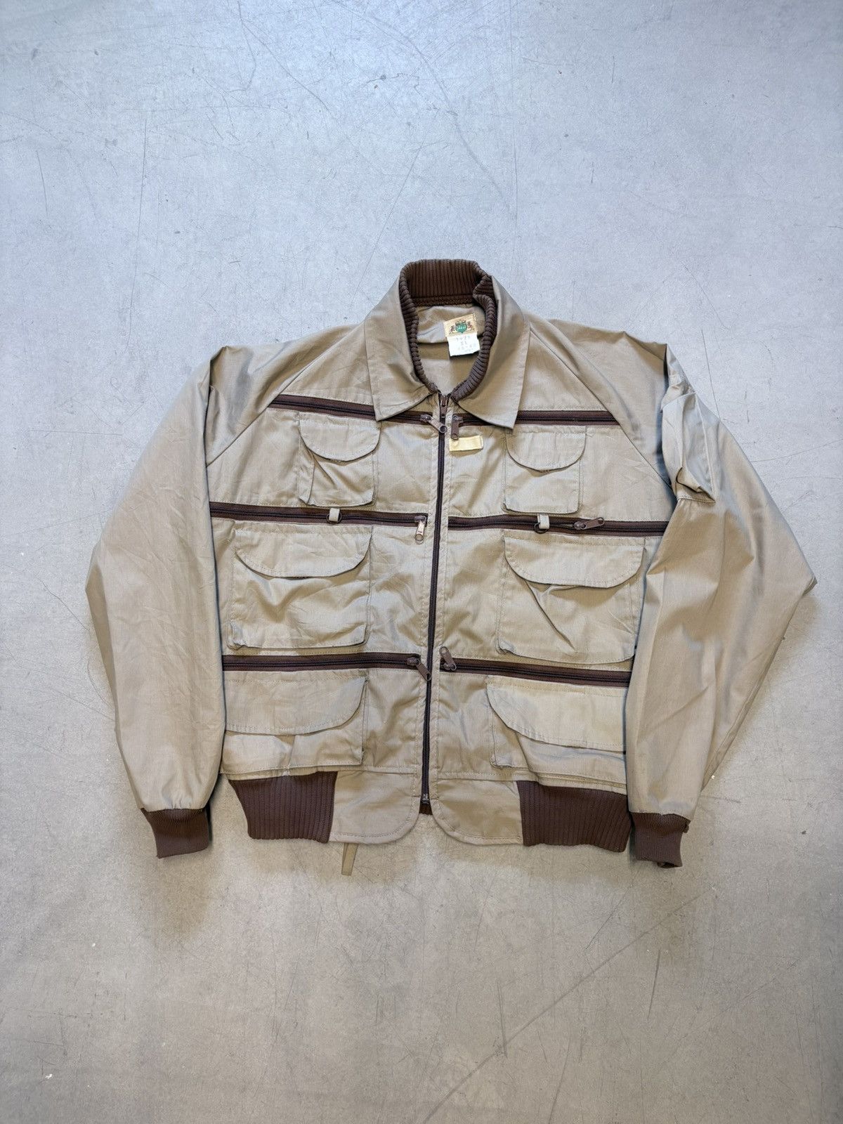 Vintage Ideal Zipper Pockets Fishing Jacket