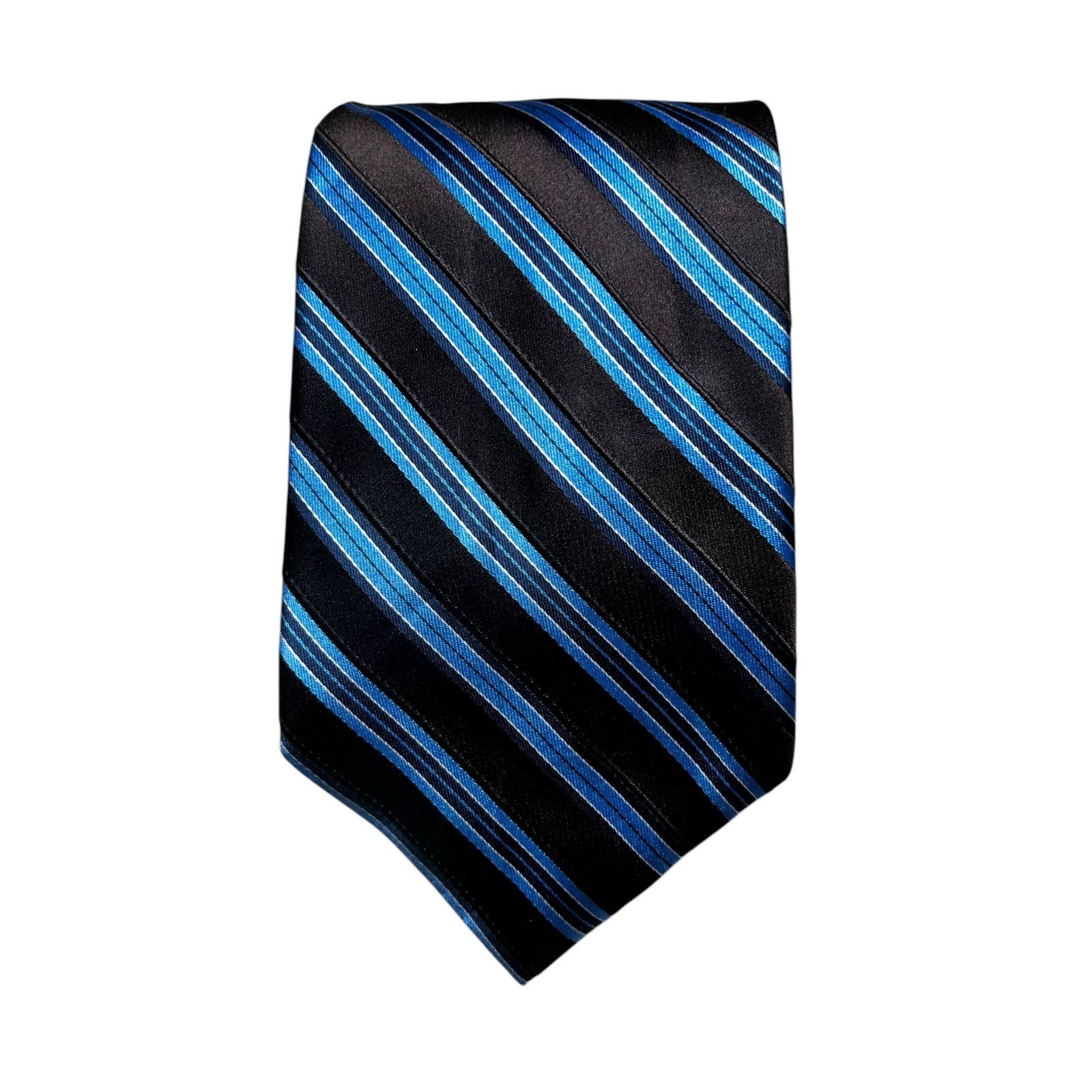 Other Insignia by Martin Wong Brown Blue 100% Silk Men’s Tie. Size ONE SIZE - 1 Thumbnail