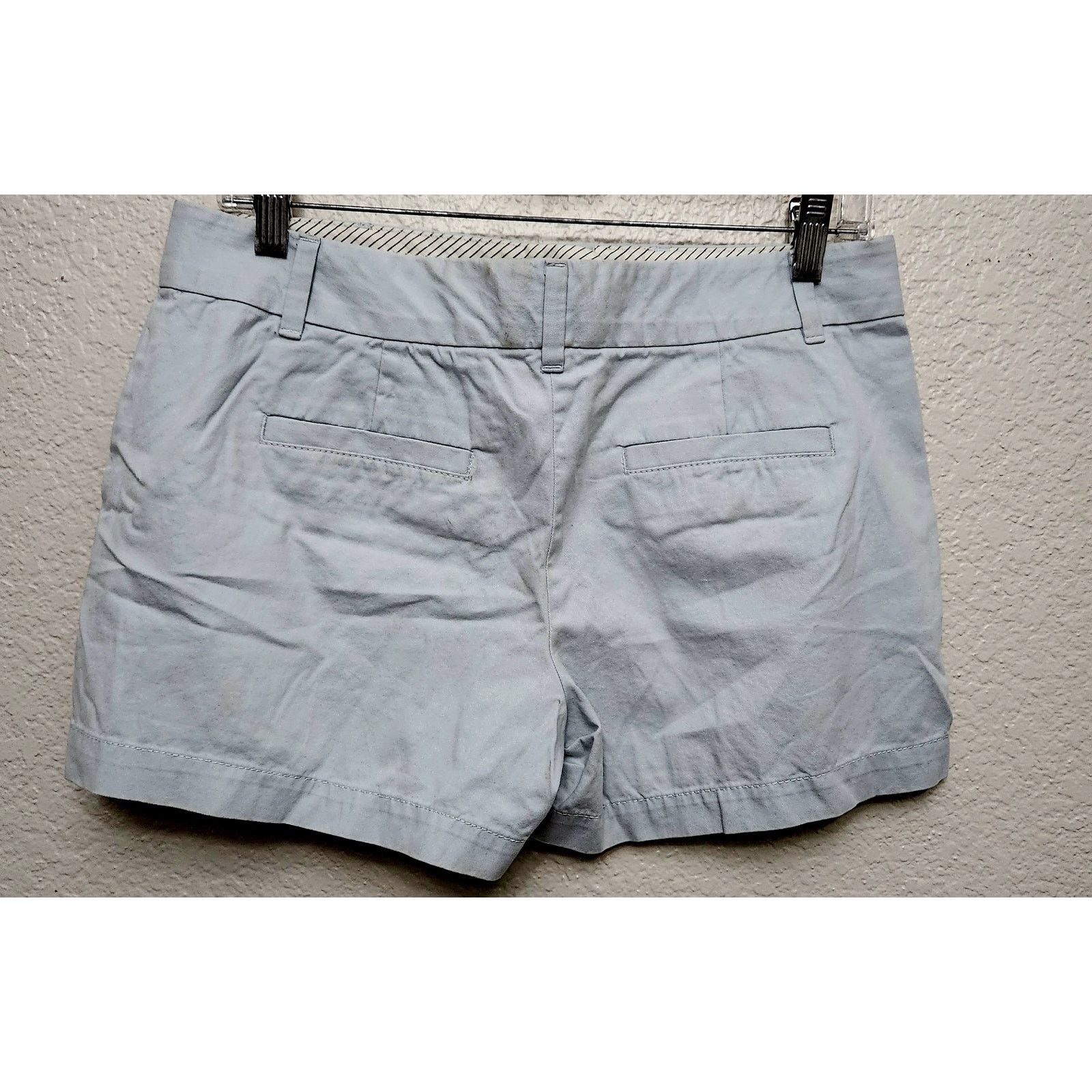 Loft Ann Taylor LOFT Blue Green Flat Front Chino Shorts 2 Size 32" / US 10 / IT 46 - 3 Thumbnail