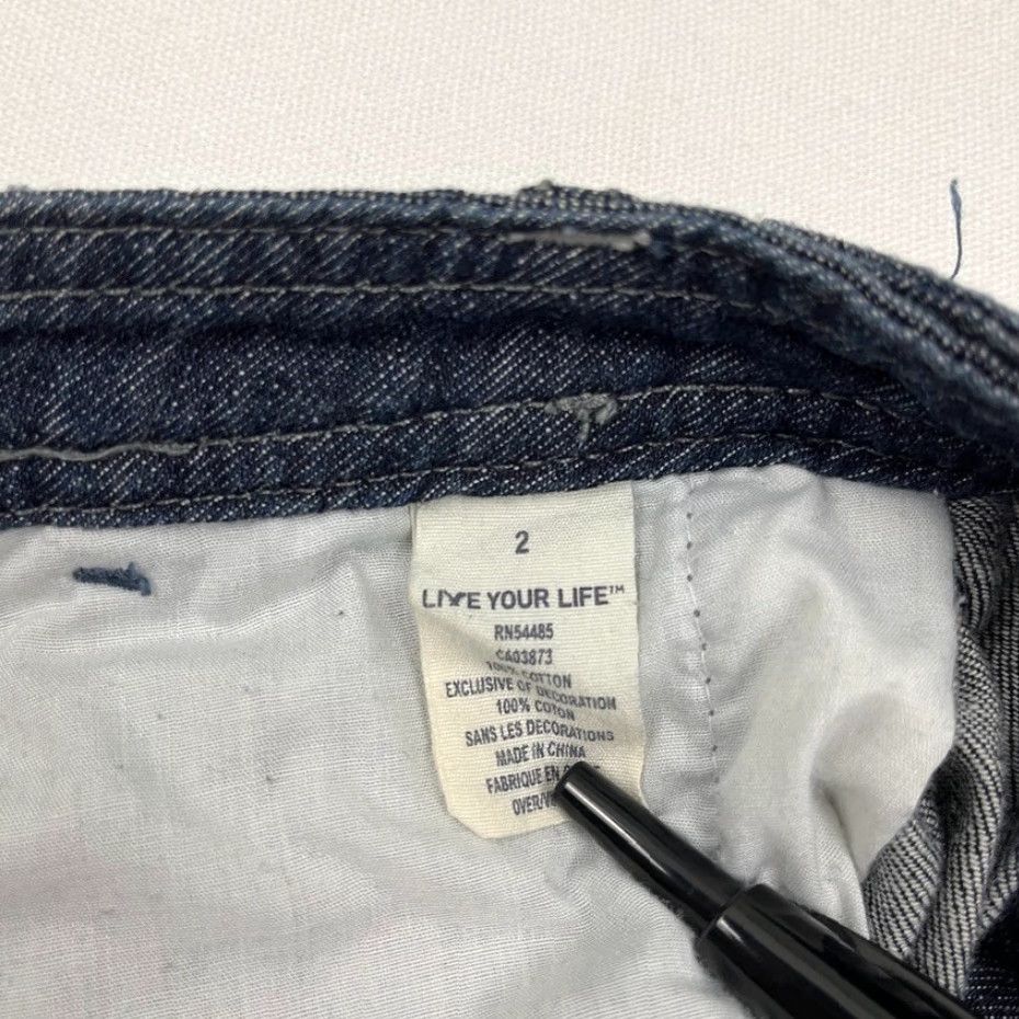 American Eagle Outfitters VINTAGE American Eagle Outfitters Mini Skirt 2 Blue W29 L14 Regular Women Short 90s Preppy Size 26" / US 2 / IT 38 - 4 Thumbnail