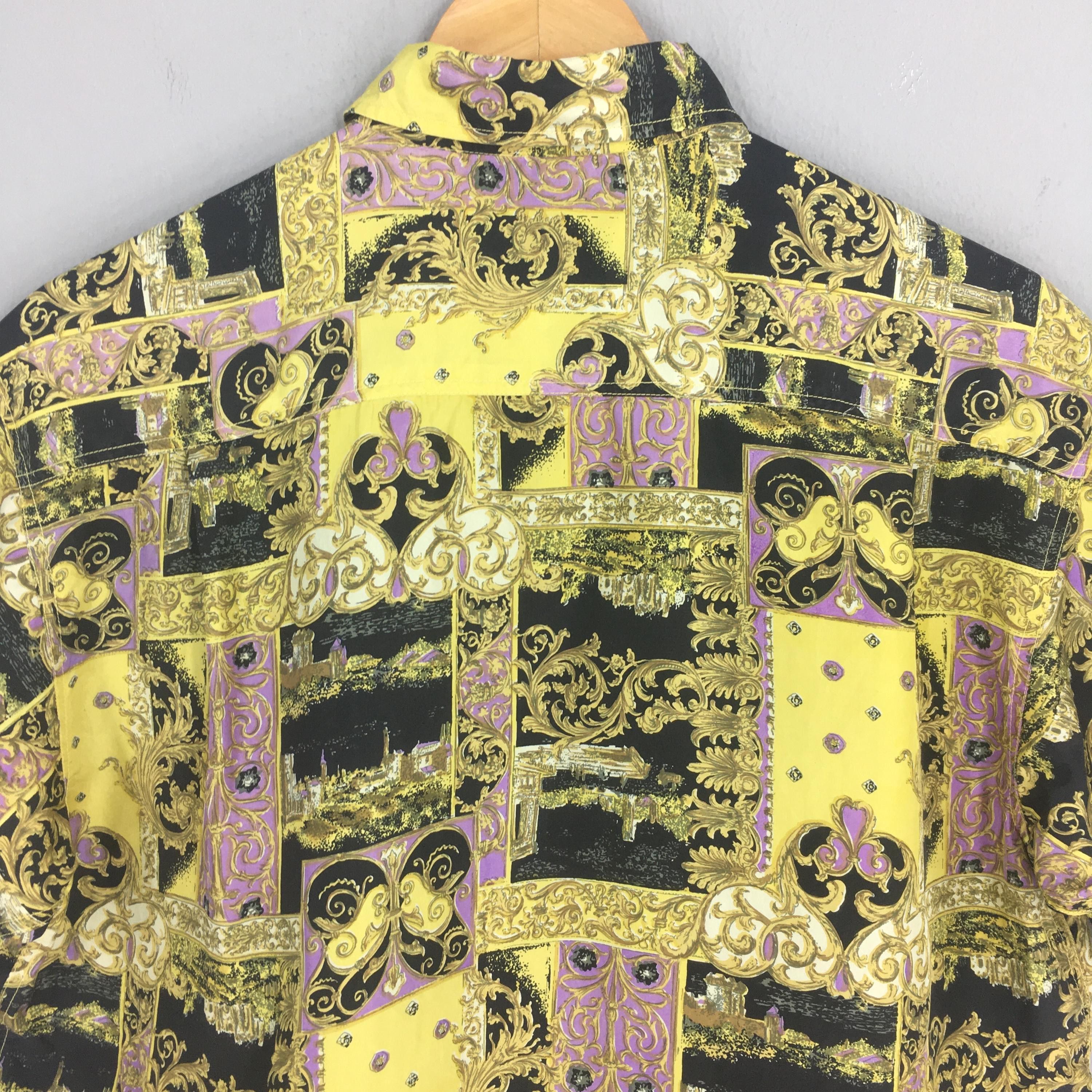 Other Vintage Mancini Novelty Baroque Pattern Silk Shirt Medium Size US M / EU 48-50 / 2 - 8 Thumbnail