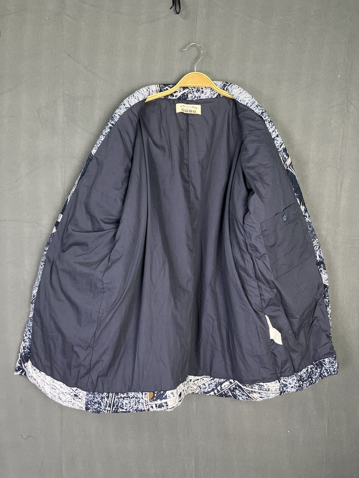 Japanese Brand All Over Print Ice Snowboarding Denim Style Puffer Kimono Size US M / EU 48-50 / 2 - 7 Thumbnail