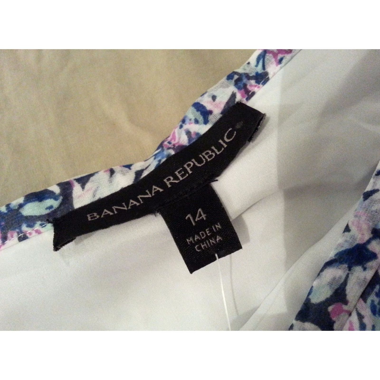 Banana Republic Banana Republic Skirt 14 Floral Womens Multicolor Size 36" / US 14 / IT 50 - 3 Thumbnail